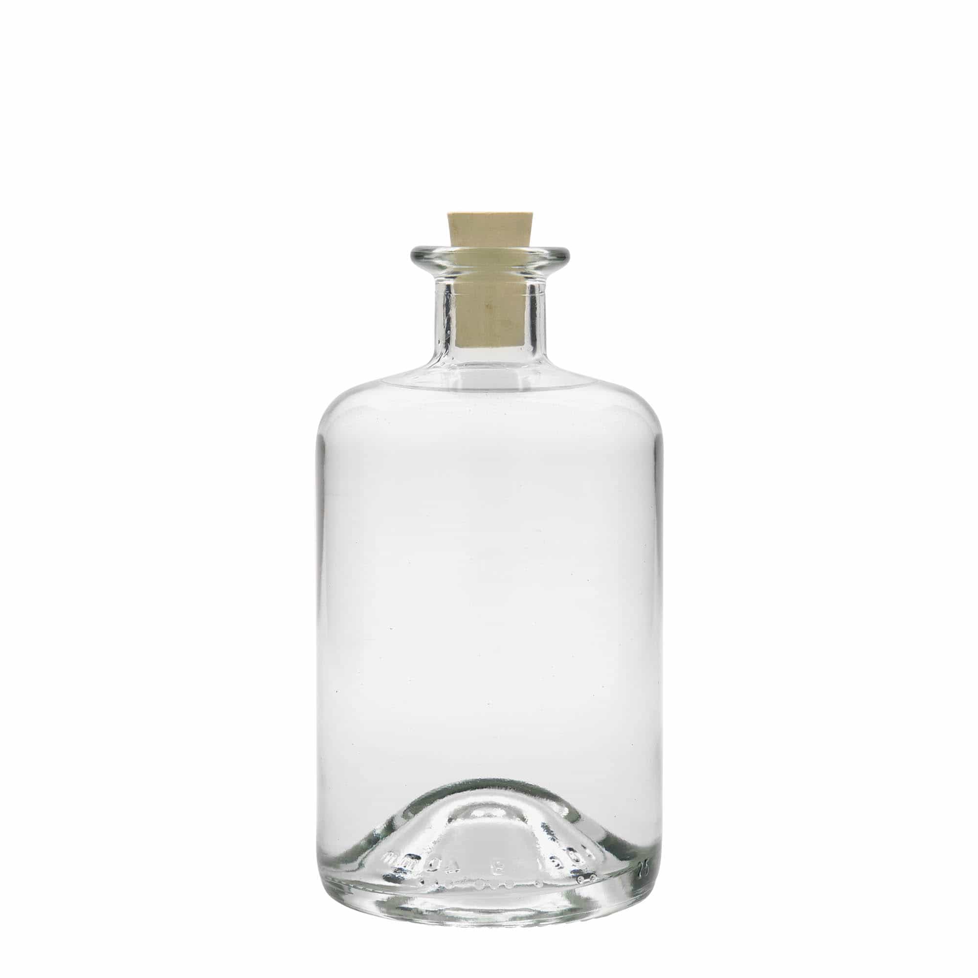 500 ml sklená fľaša lekárnická, hrdlo: korok