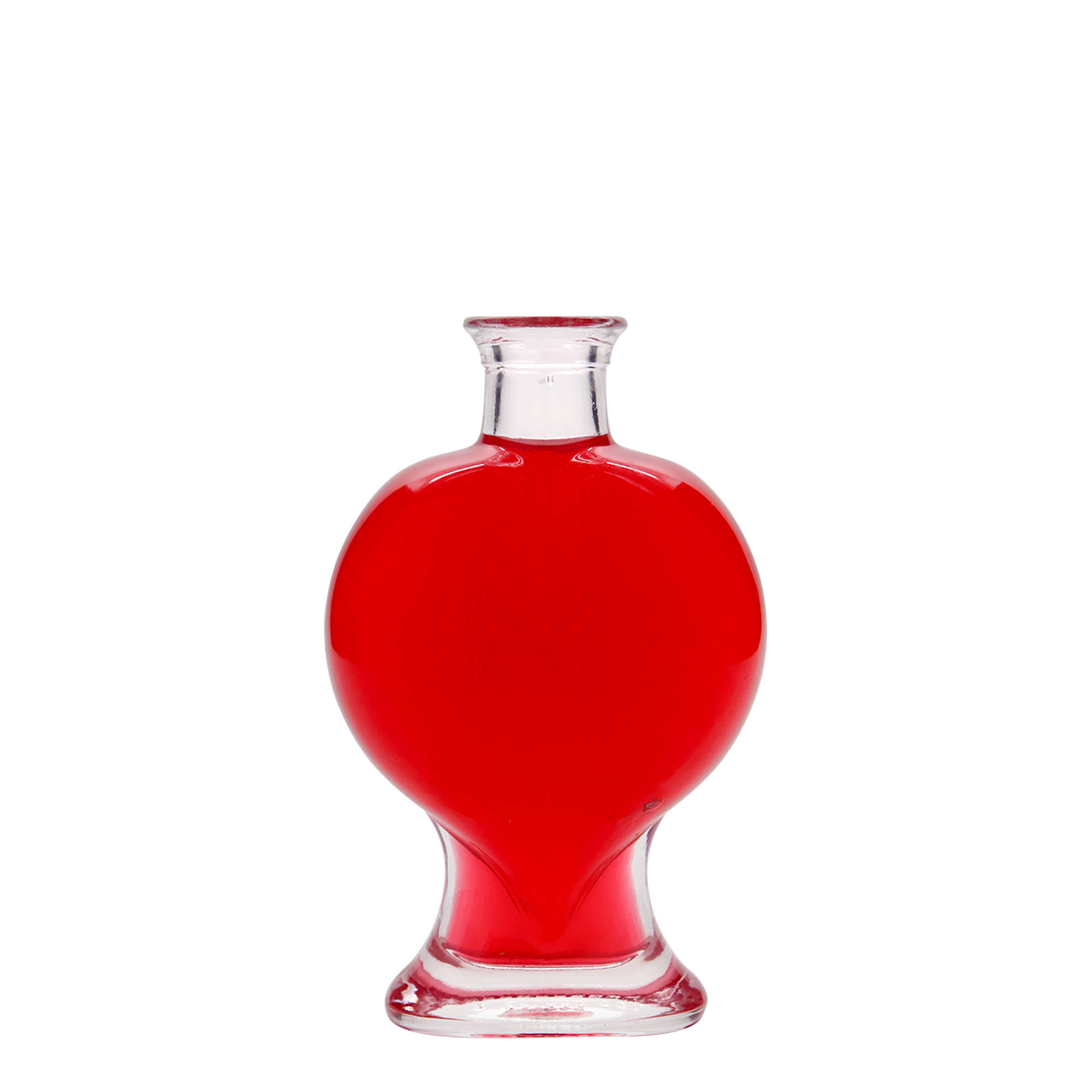 200 ml sklenená fľaša „Srdce“, hrdlo: korok 200 ml sklenená fľaša „Srdce“, hrdlo: korok