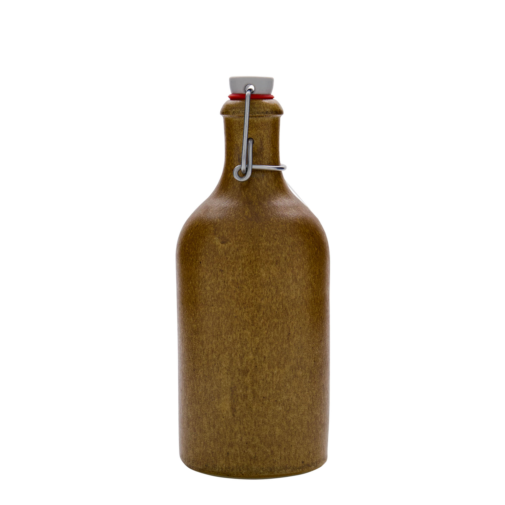 500 ml hlinený džbán, kamenina, hnedo-kryštalický, hrdlo: uzáver na pánt