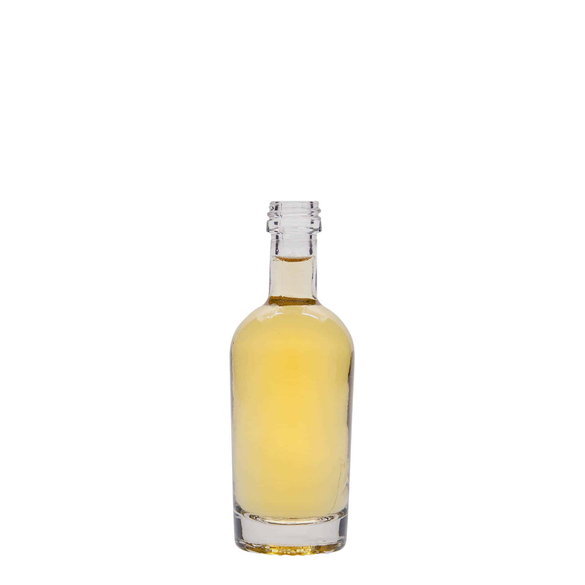 50 ml sklená fľaša „Pepe“, hrdlo: PP 18