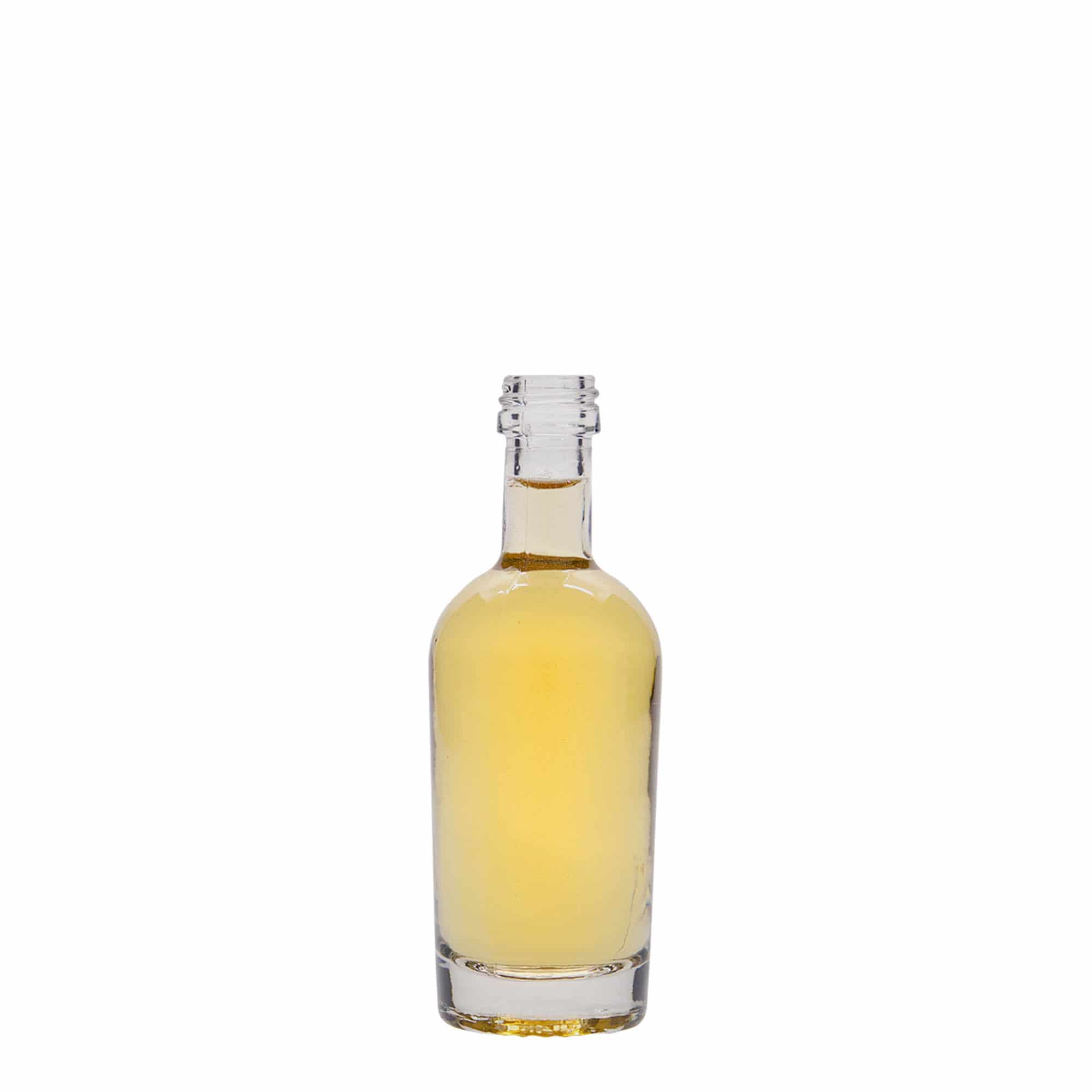50 ml sklenená fľaša 'Pepe', hrdlo: PP 18