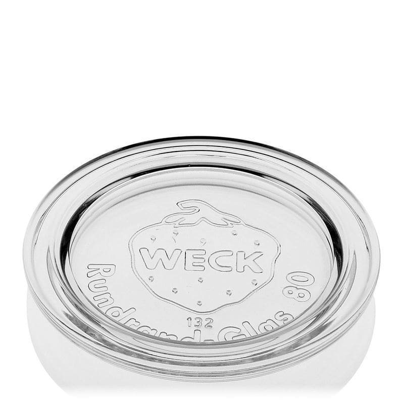 WECK – sklené veko okrúhly okraj, pre hrdlo: RR80