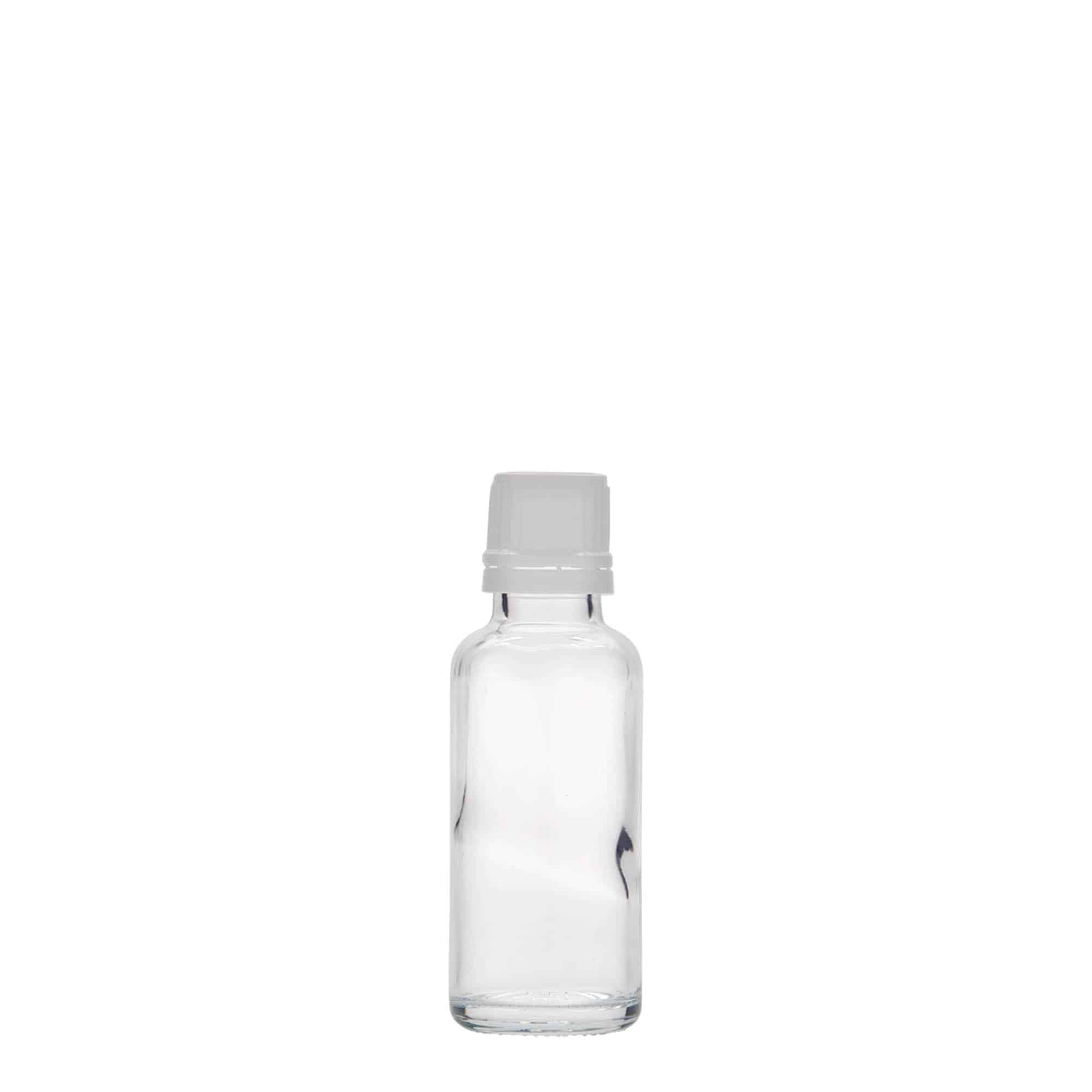 30 ml liekovka, sklená, hrdlo: DIN 18
