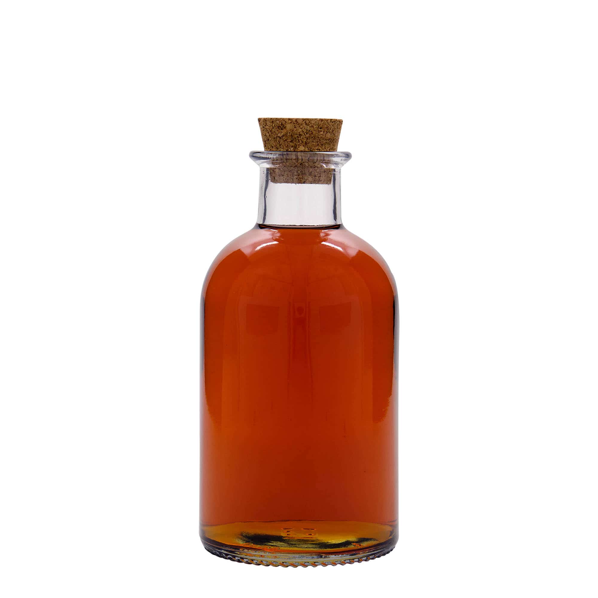 500 ml sklená fľaša lekárnik „Italia“, hrdlo: korok