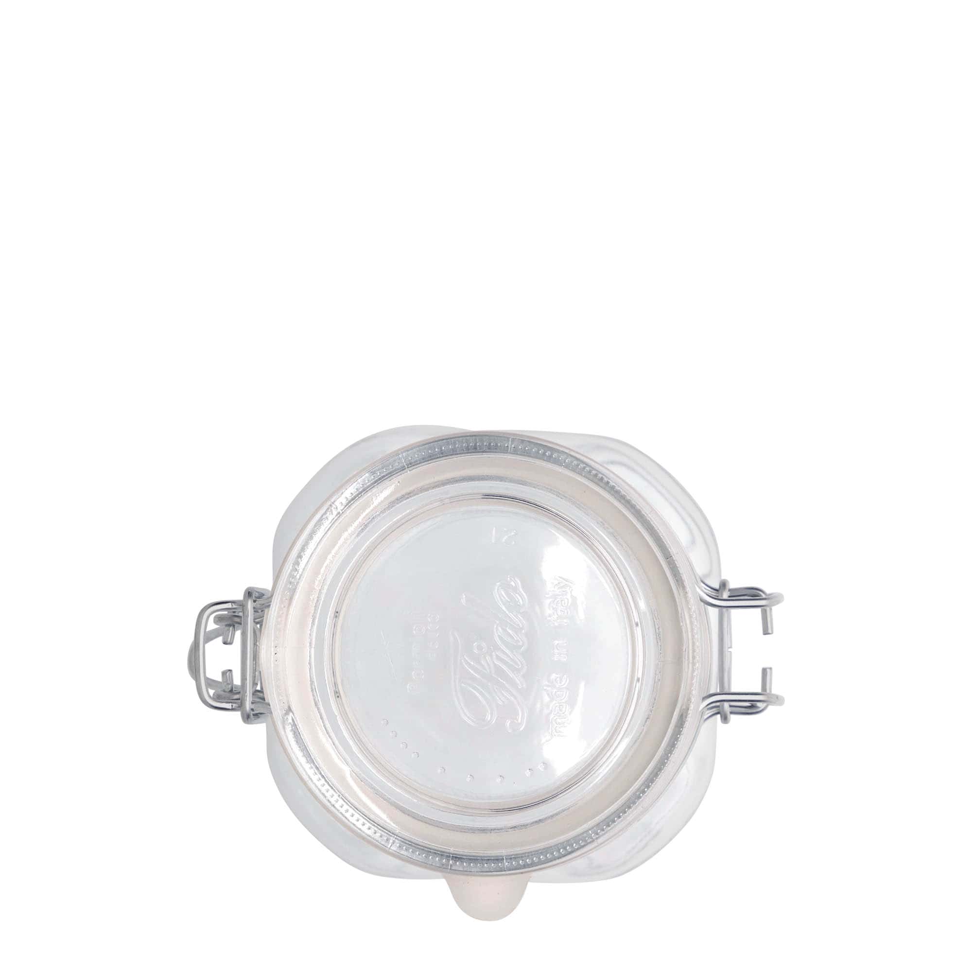 500 ml držiak na drôtové viečko 'Fido', štvorcový, hrdlo: drôtový uzáver