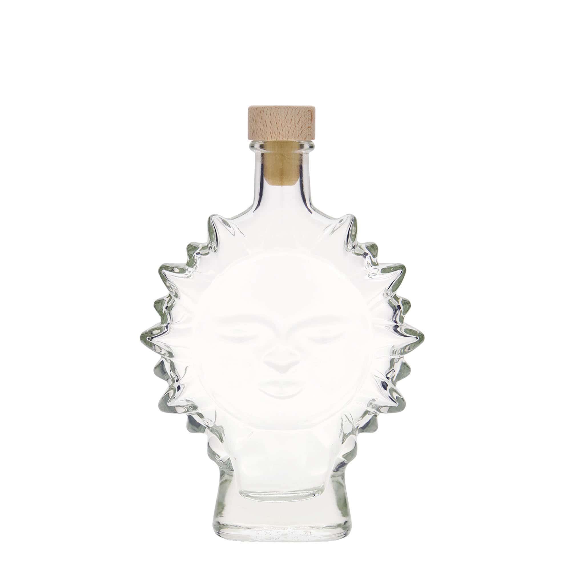200 ml sklená fľaša „Slnko“, hrdlo: korok