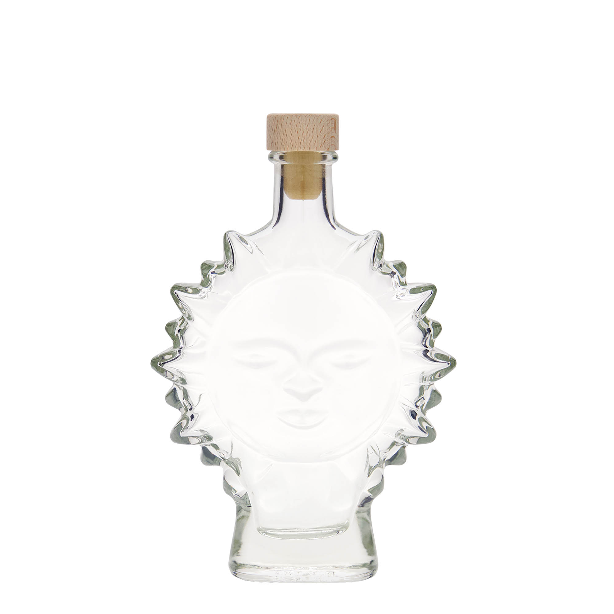 200 ml sklenená fľaša „Sonne“, hrdlo: korkové