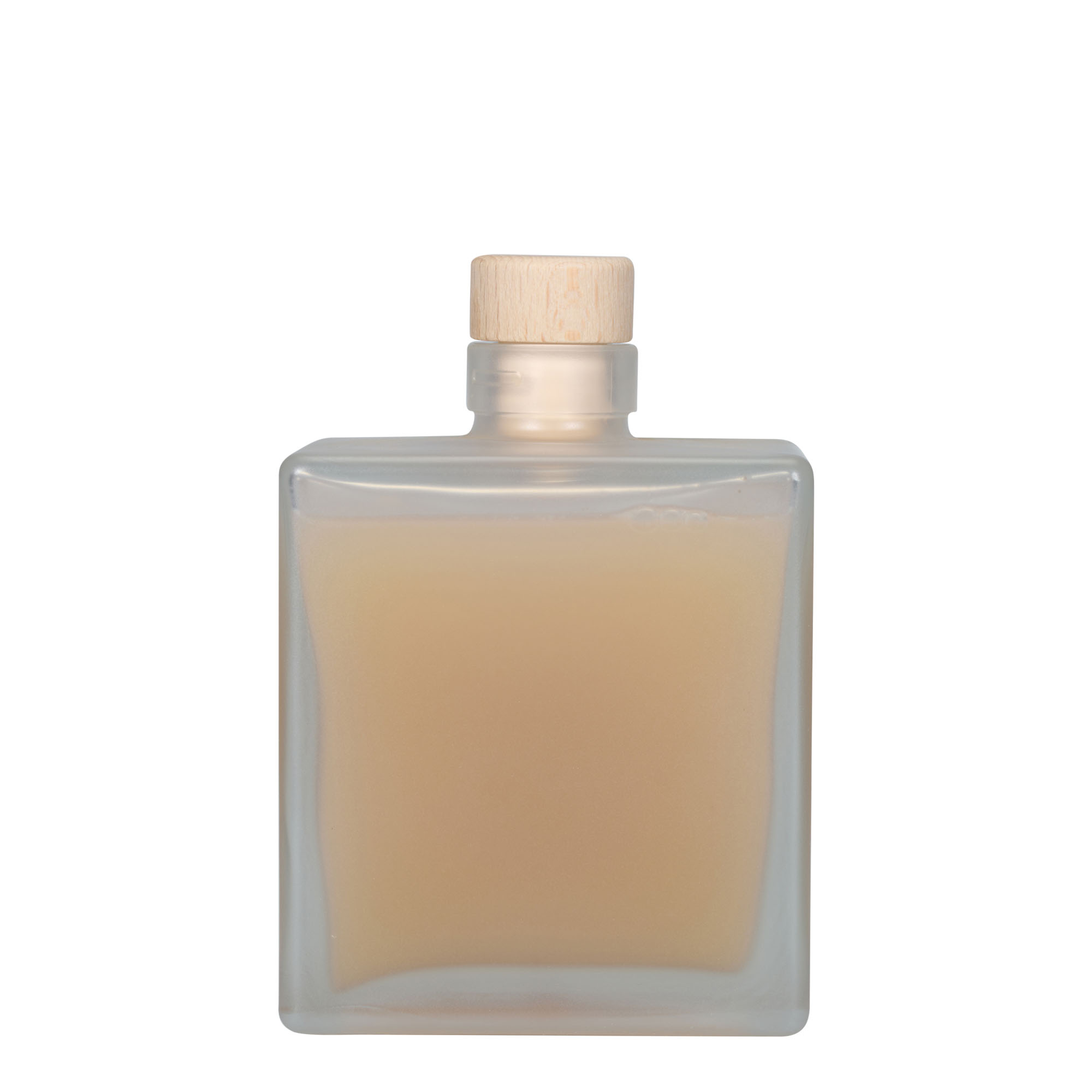 500 ml sklenená fľaša 'Cube', štvorcová, mrazená, hrdlo: korok 500 ml sklenená fľaša 'Cube', štvorcová, mrazená, hrdlo: korok