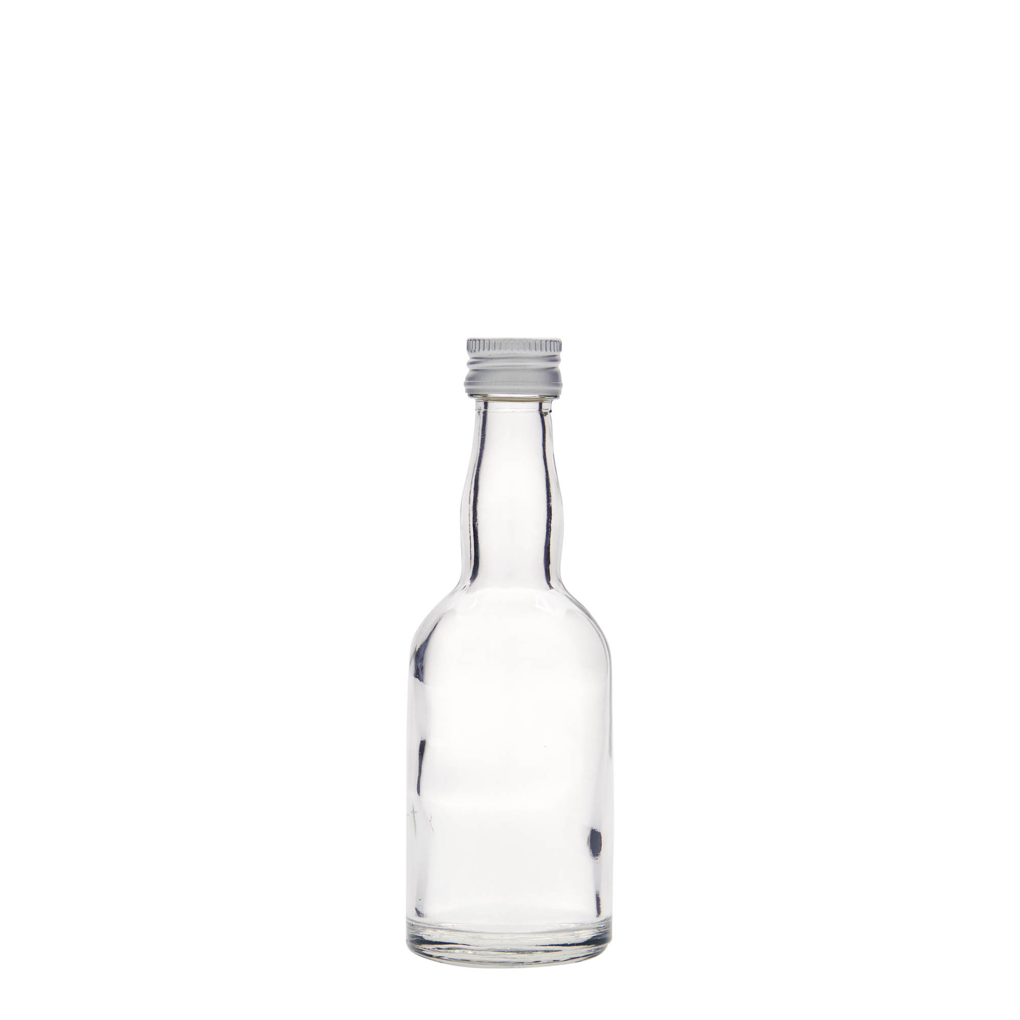 50 ml sklenená fľaša 'Proba', hrdlo: PP 18 50 ml sklenená fľaša 'Proba', hrdlo: PP 18