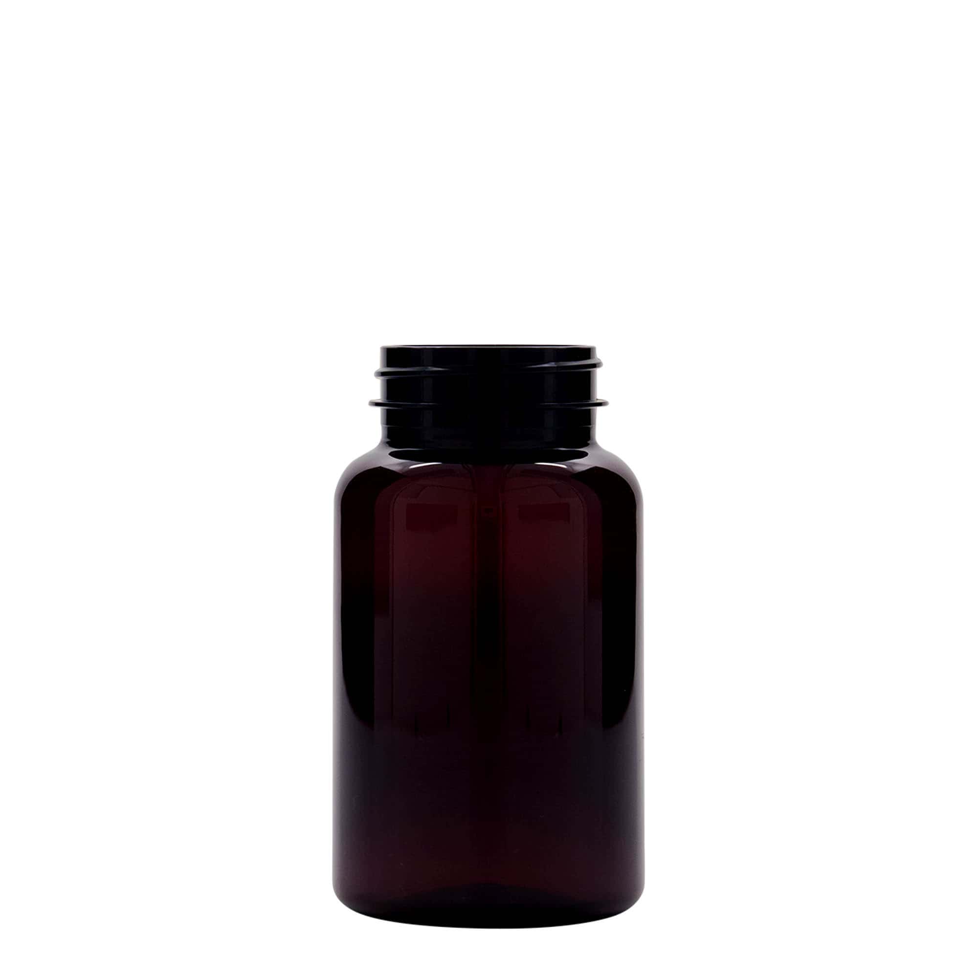 200 ml PET Packer, plast, hnedá farba, hrdlo: GPI 45/400