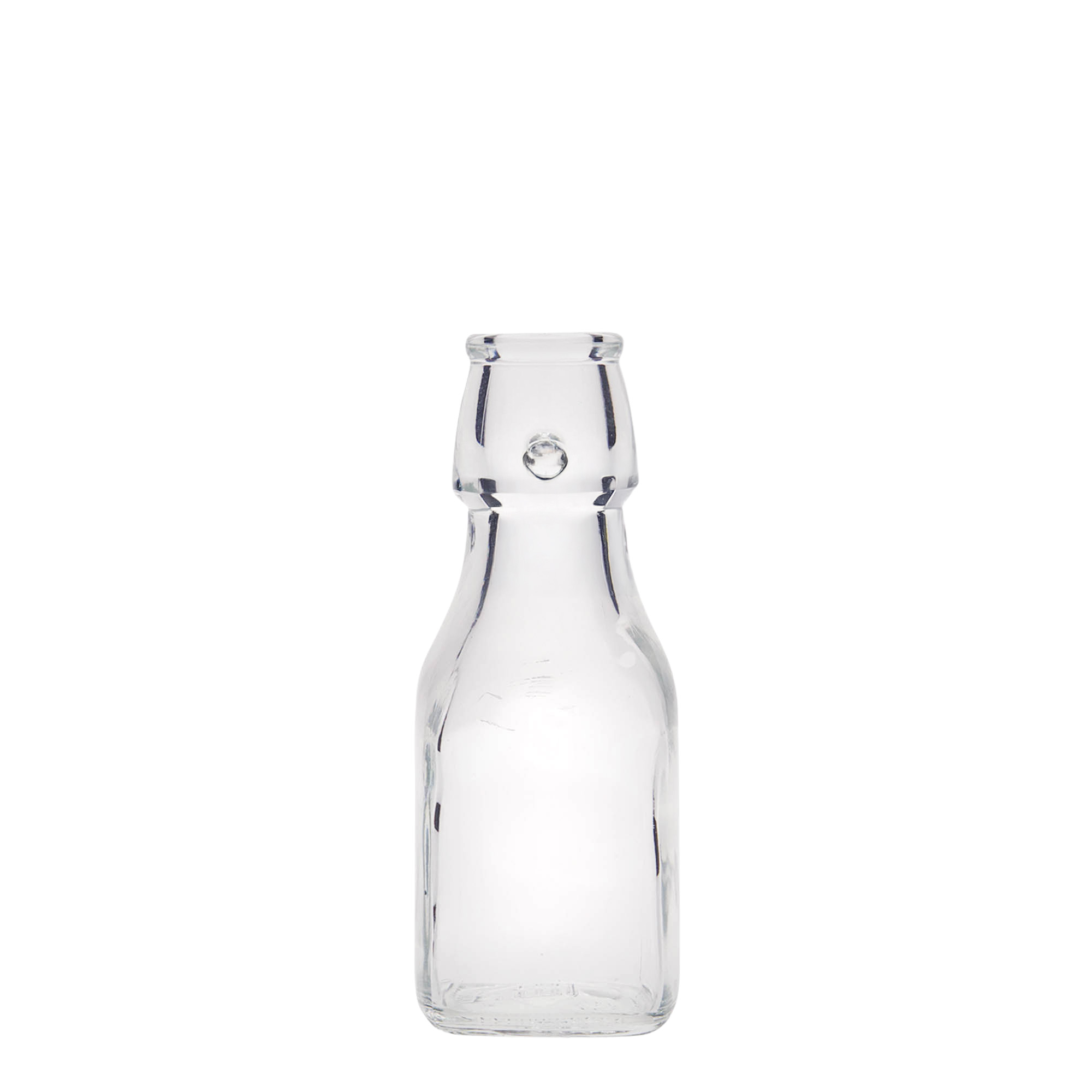 125 ml sklenená fľaša 'Swing', štvorcová, hrdlo: pákové uzáver 125 ml sklenená fľaša 'Swing', štvorcová, hrdlo: pákové uzáver