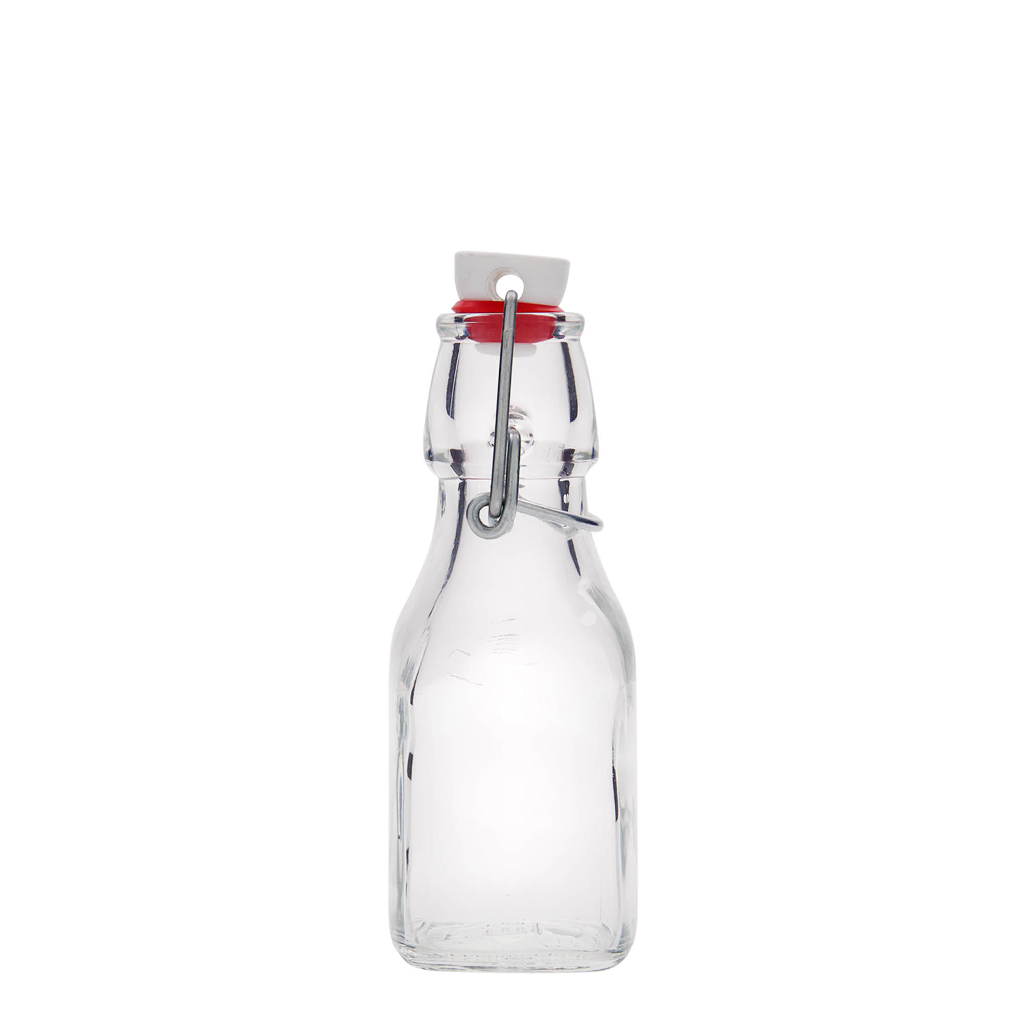 125 ml sklenená fľaša 'Swing', štvorcová, hrdlo: pákové uzáver 125 ml sklenená fľaša 'Swing', štvorcová, hrdlo: pákové uzáver