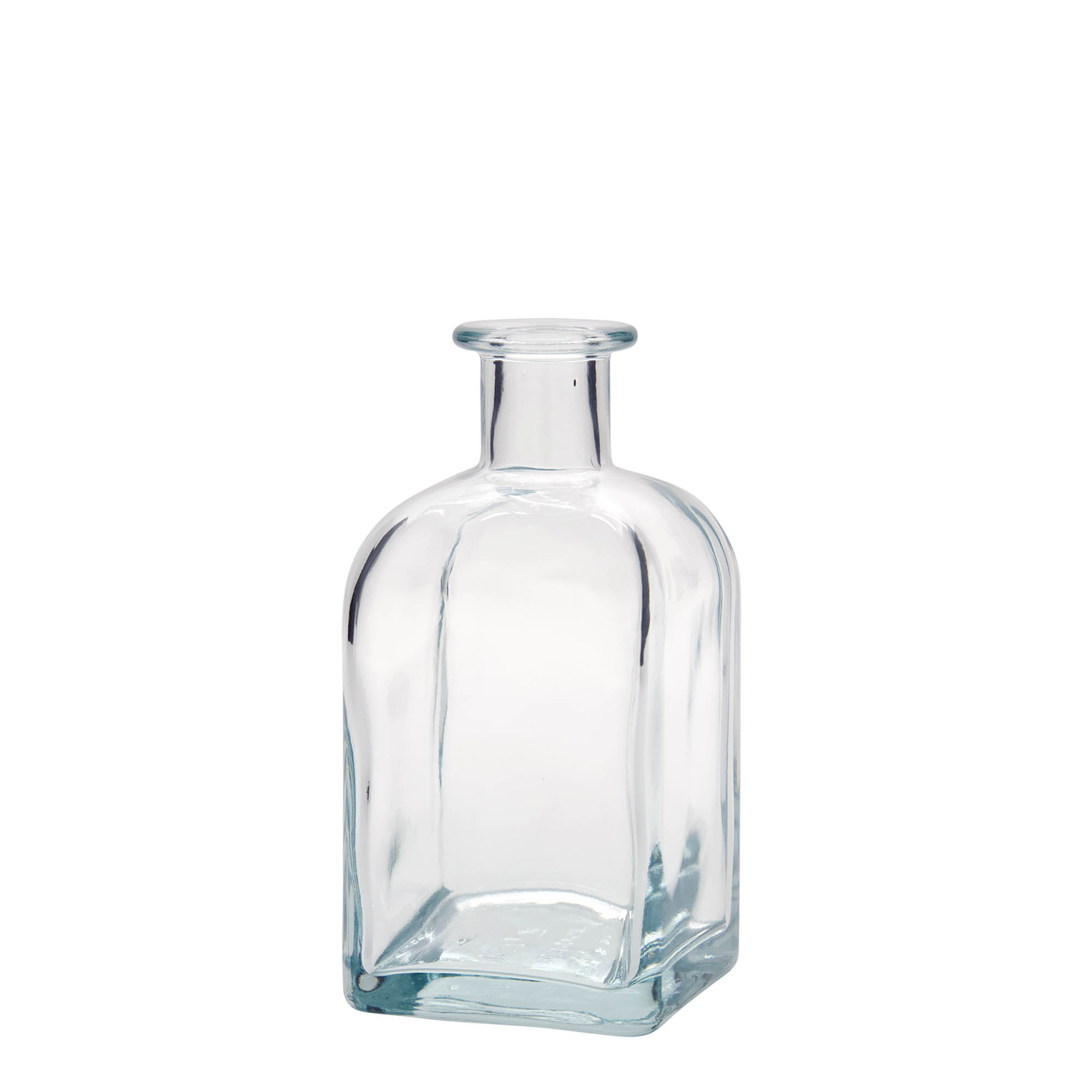 350 ml sklenená fľaša Apotheker Carré, štvorcová, hrdlo: korok