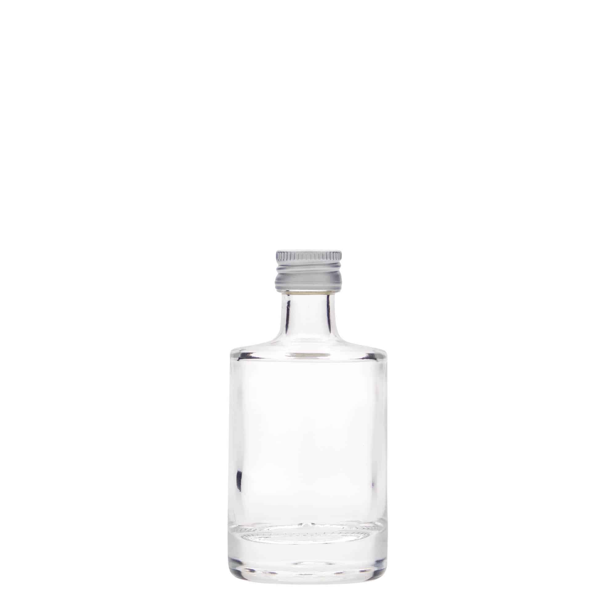 50 ml sklená fľaša „Aventura“, hrdlo: PP 18