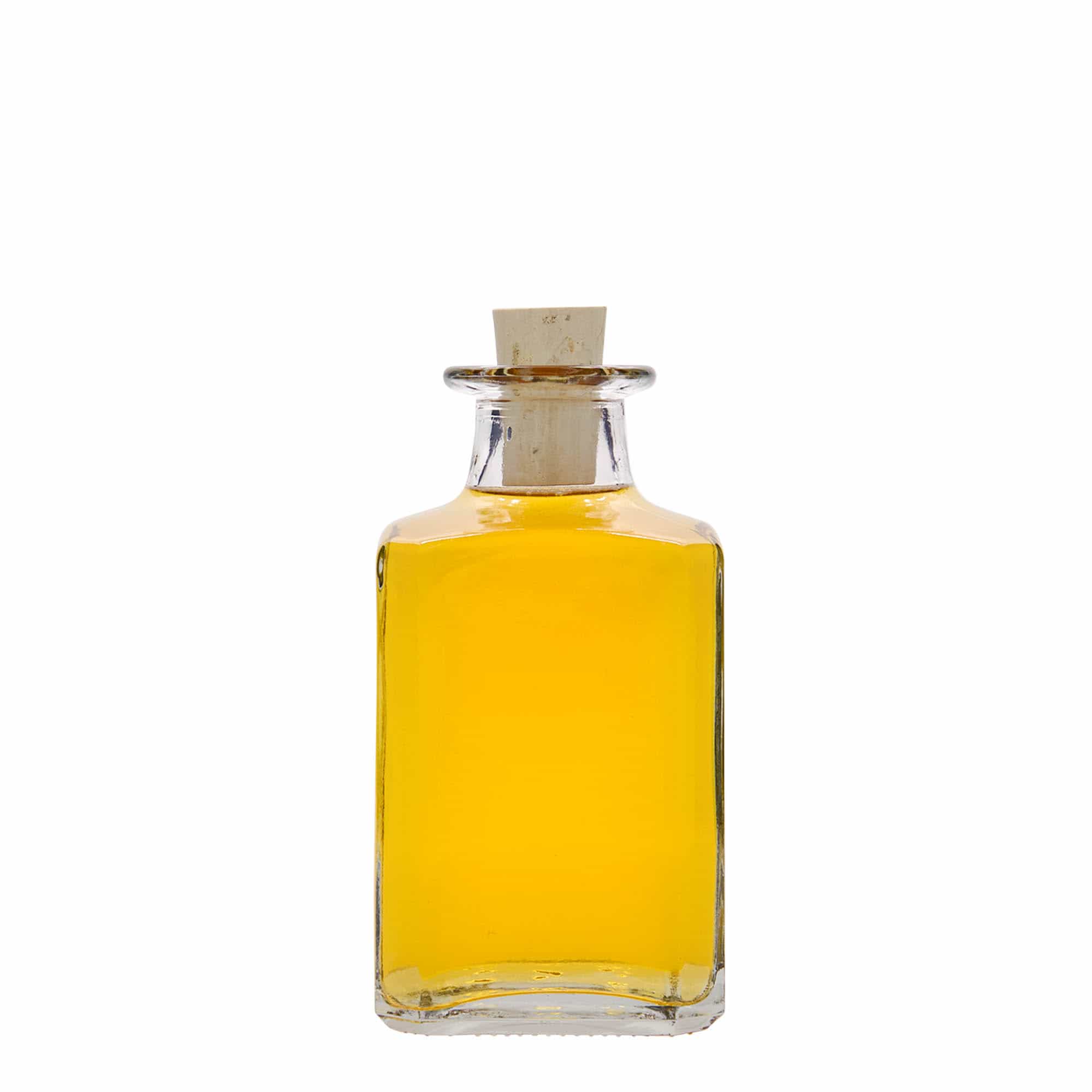 250 ml sklená fľaša „Torben“, štvorcová, hrdlo: korok