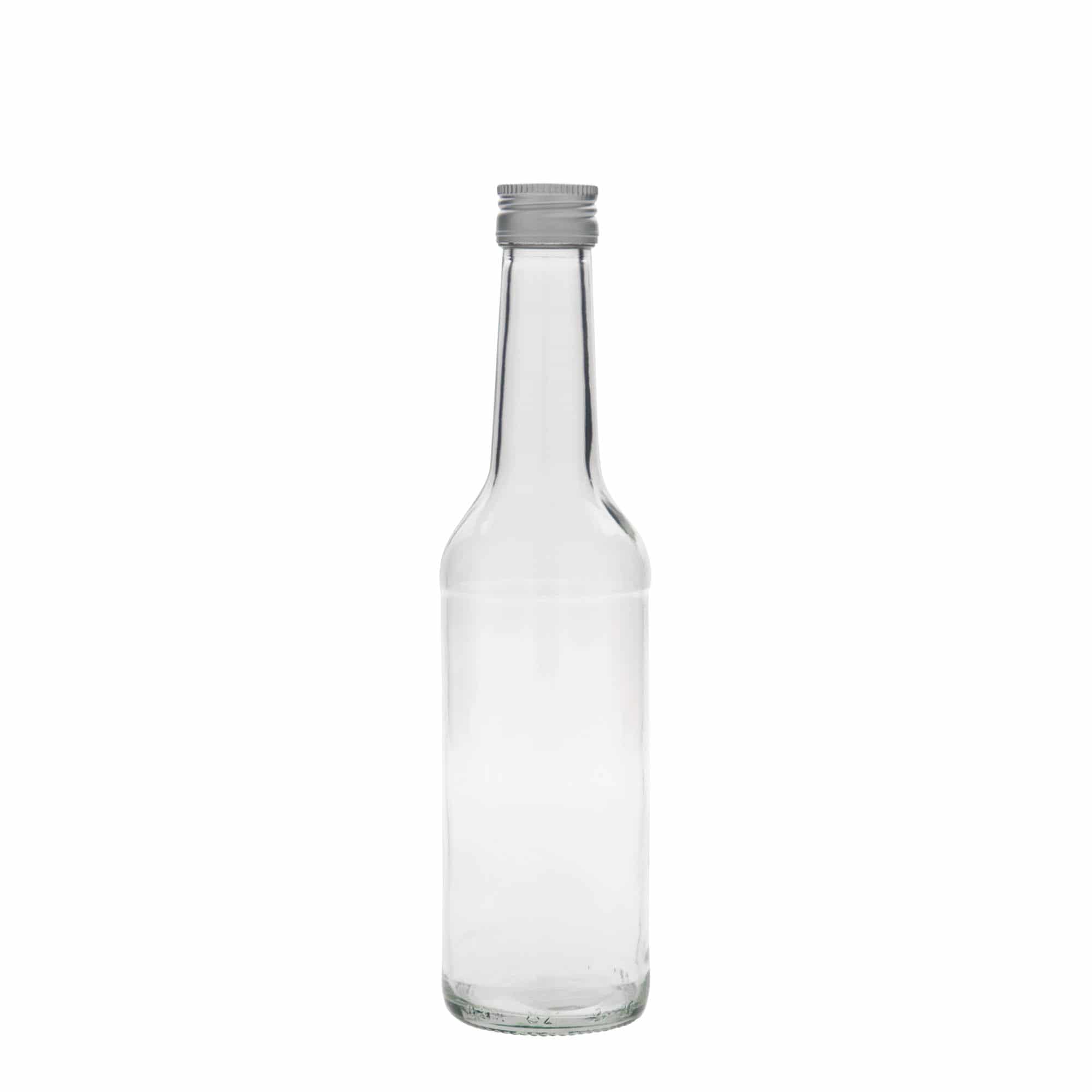 350 ml sklená fľaša rovné hrdlo, hrdlo: PP 28