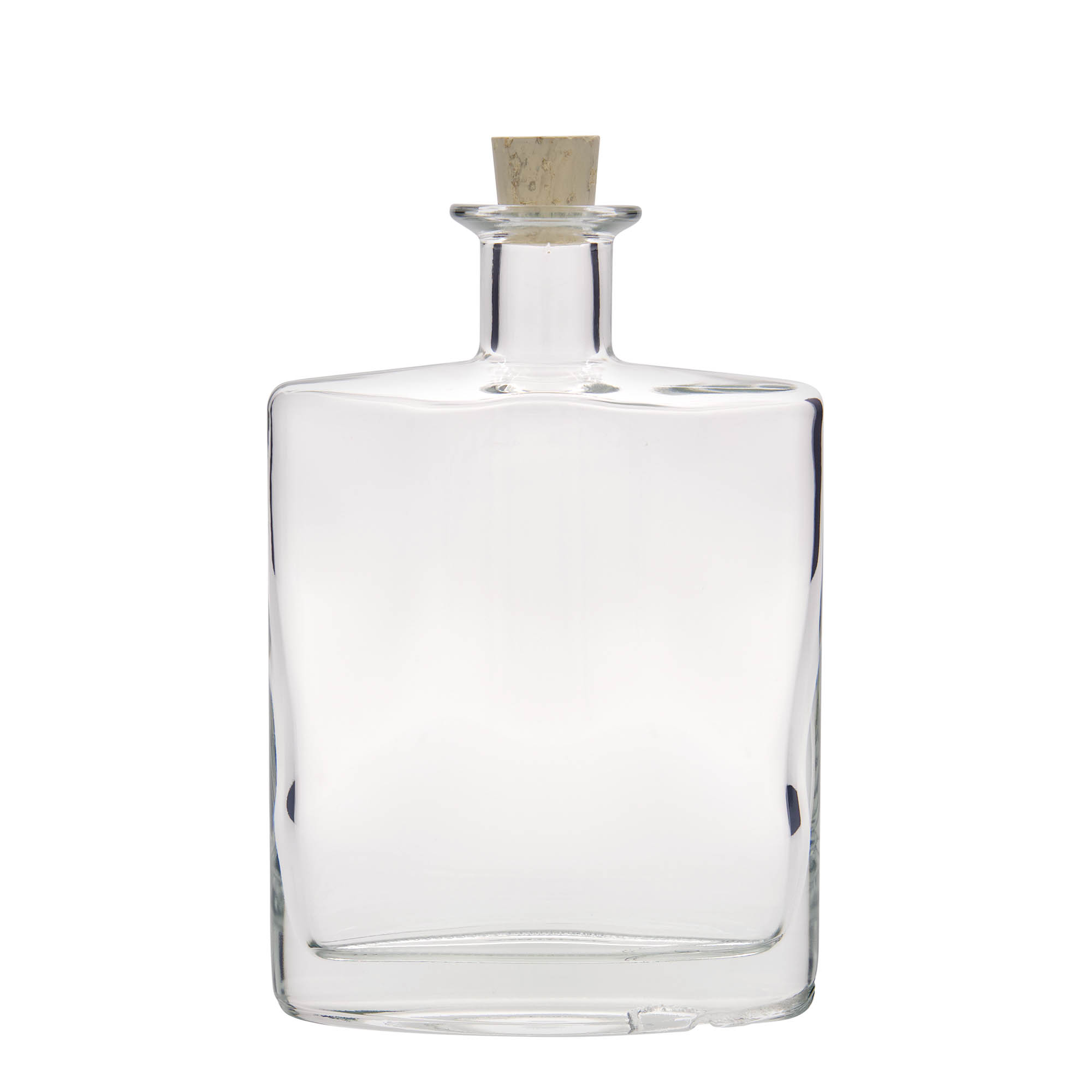 700 ml sklenená fľaša 'Zorbas', oválna, hrdlo: korok