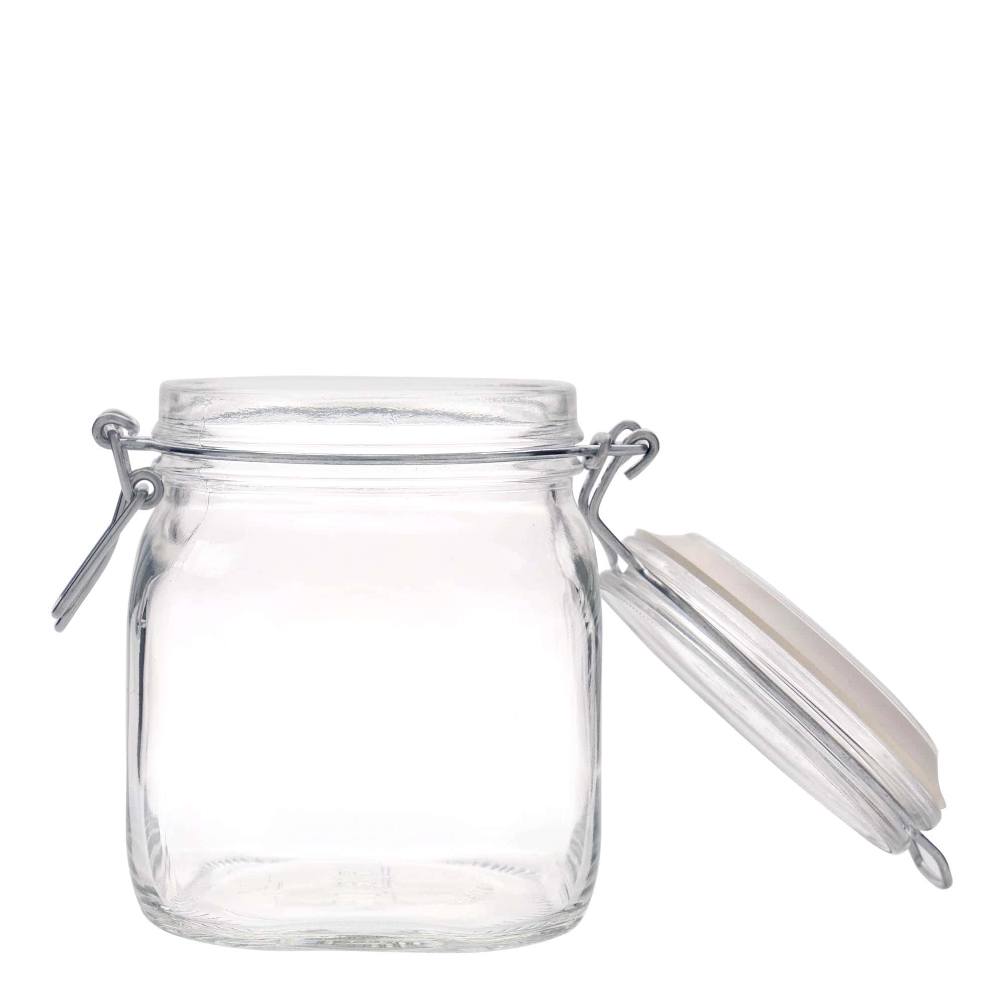 750 ml drôtené uzáverové sklo 'Fido', štvorcové, hrdlo: drôtený uzáver 750 ml drôtené uzáverové sklo 'Fido', štvorcové, hrdlo: drôtený uzáver