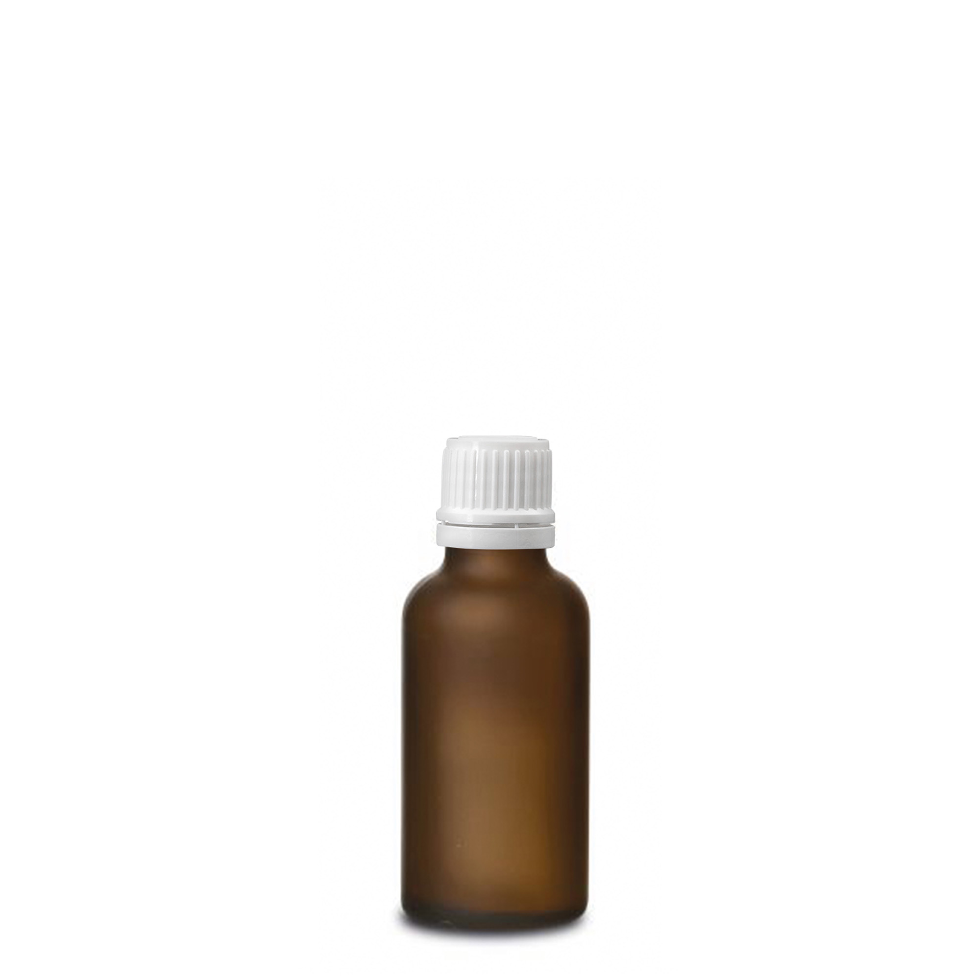 30 ml lekárska fľaša, sklo, hnedé matné, hrdlo: DIN 18