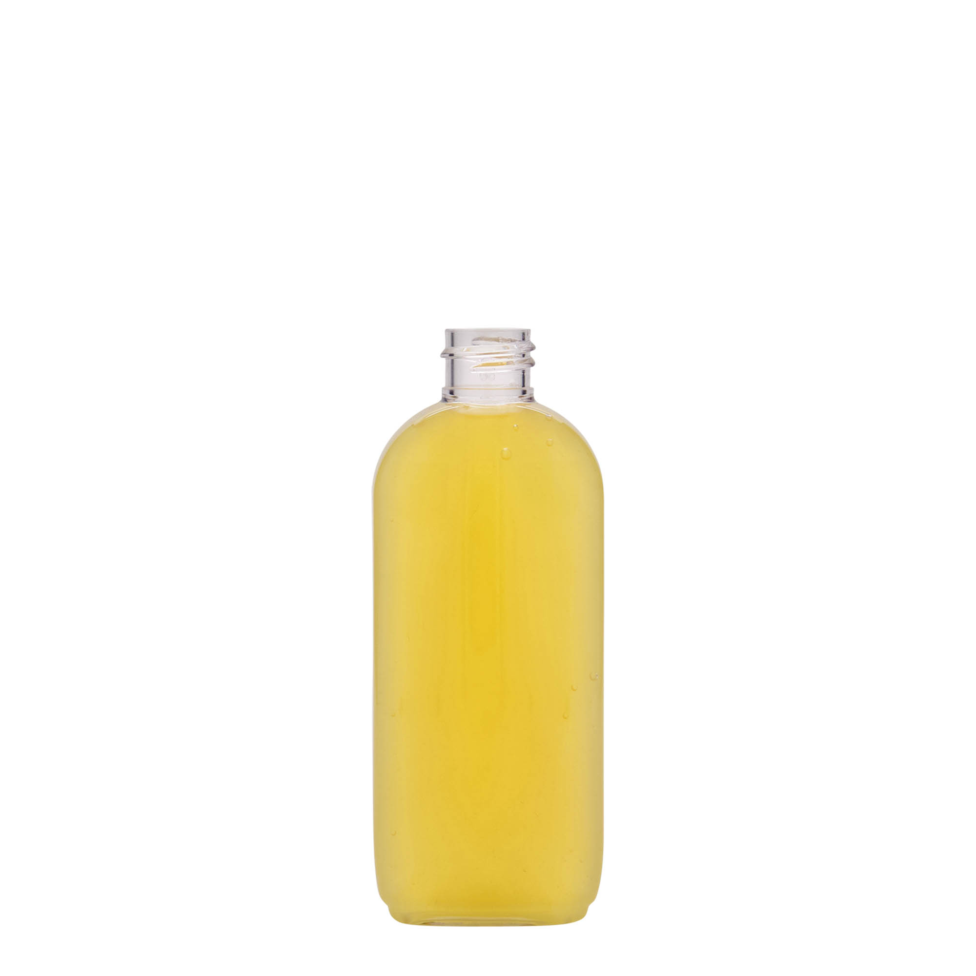 100 ml PET fľaša 'Iris', oválna, plast, hrdlo: 20/410