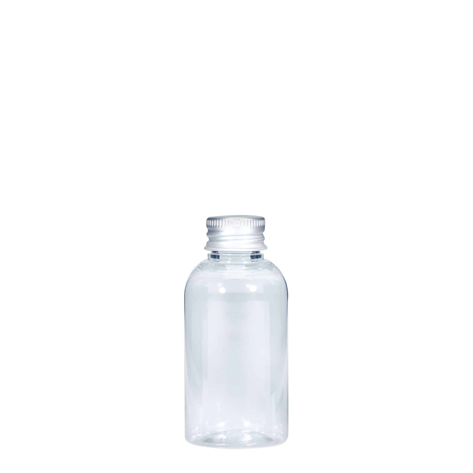 50 ml PET fľaša „Boston“, plast, hrdlo: GPI 20/410 50 ml PET fľaša „Boston“, plast, hrdlo: GPI 20/410