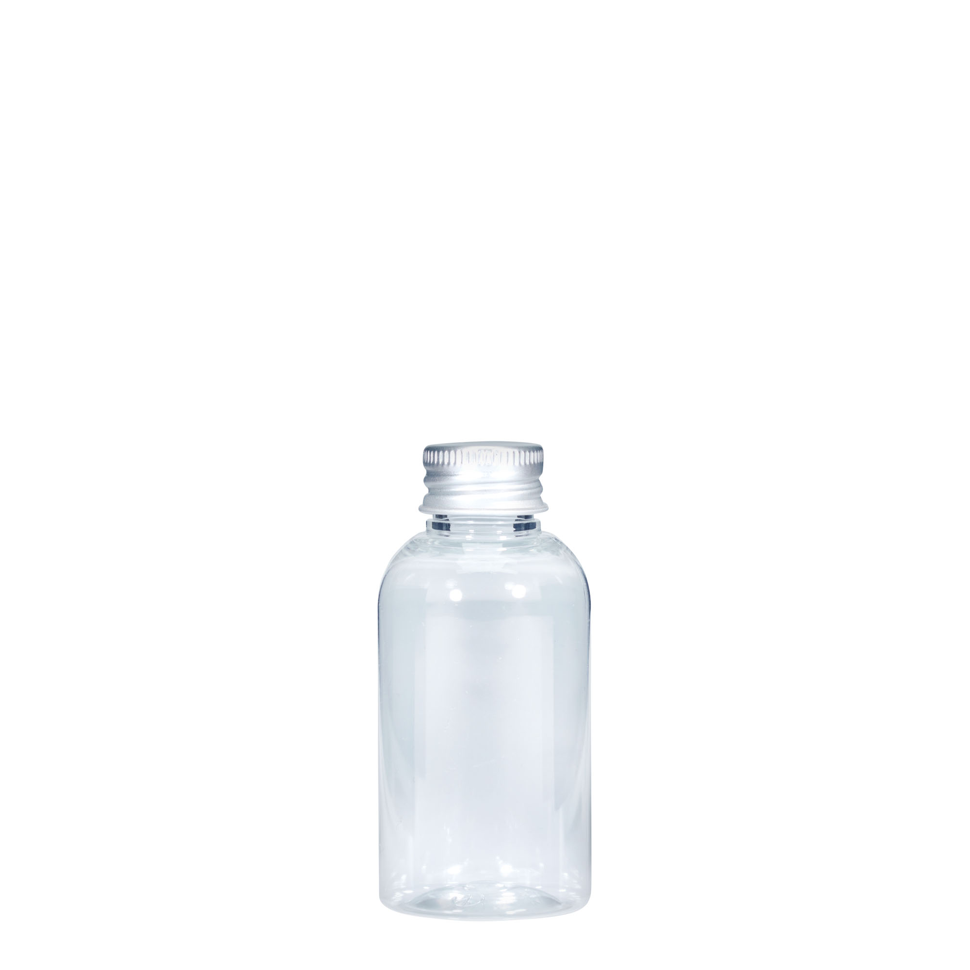 50 ml PET fľaša „Boston“, plast, hrdlo: 20/410