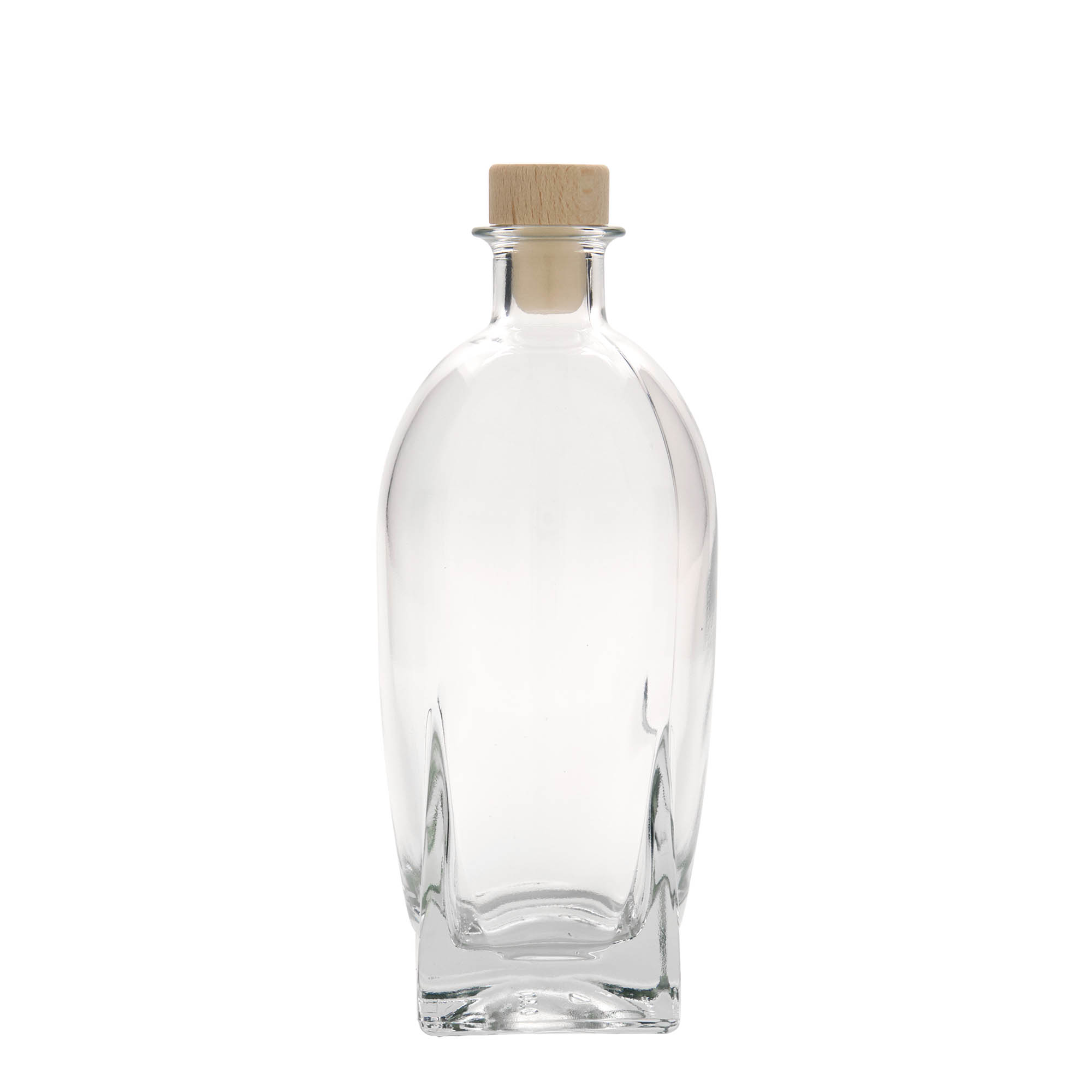 500 ml sklenená fľaša 'Zino', štvorcová, hrdlo: korok