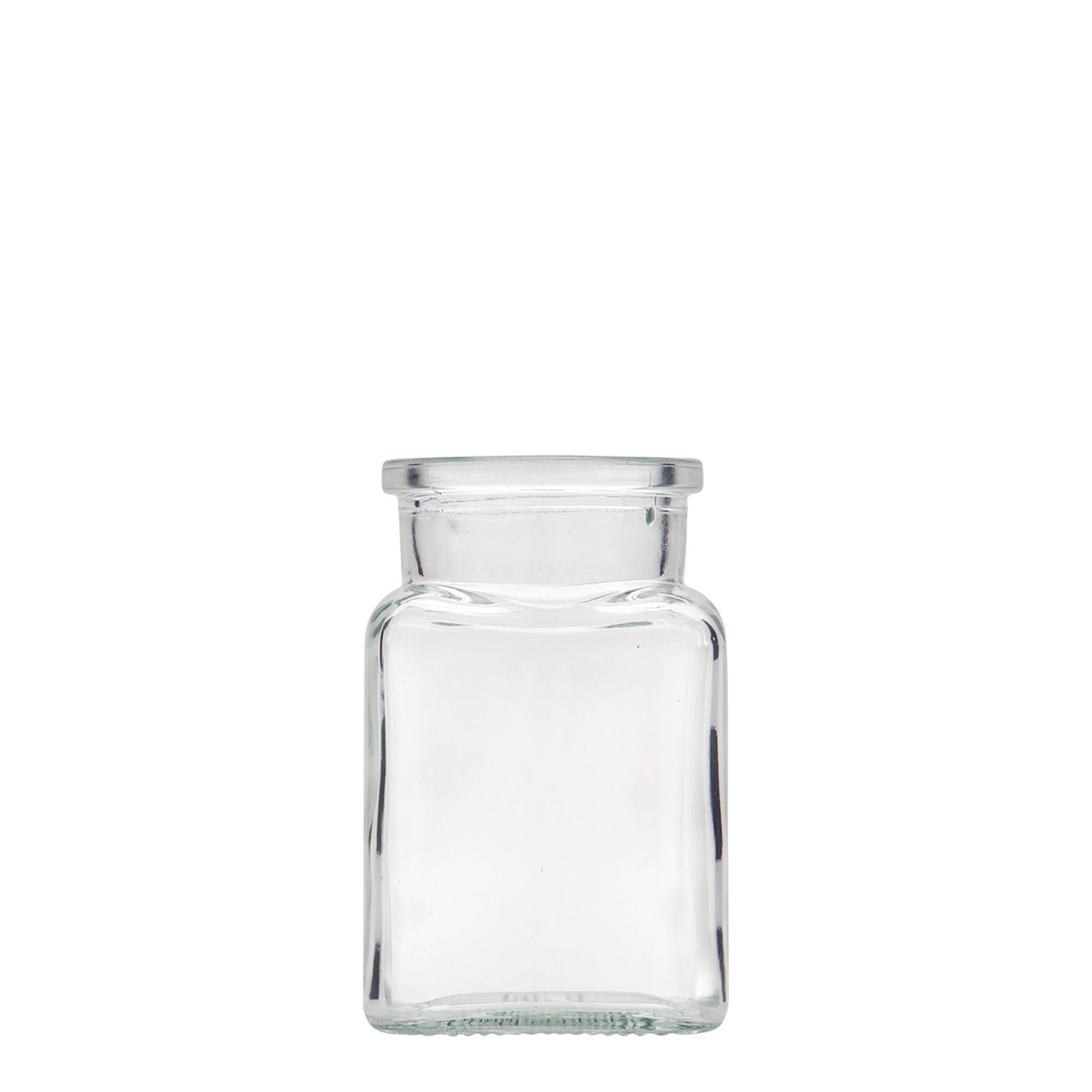 150 ml korková fľaša, štvorcová, hrdlo: korek