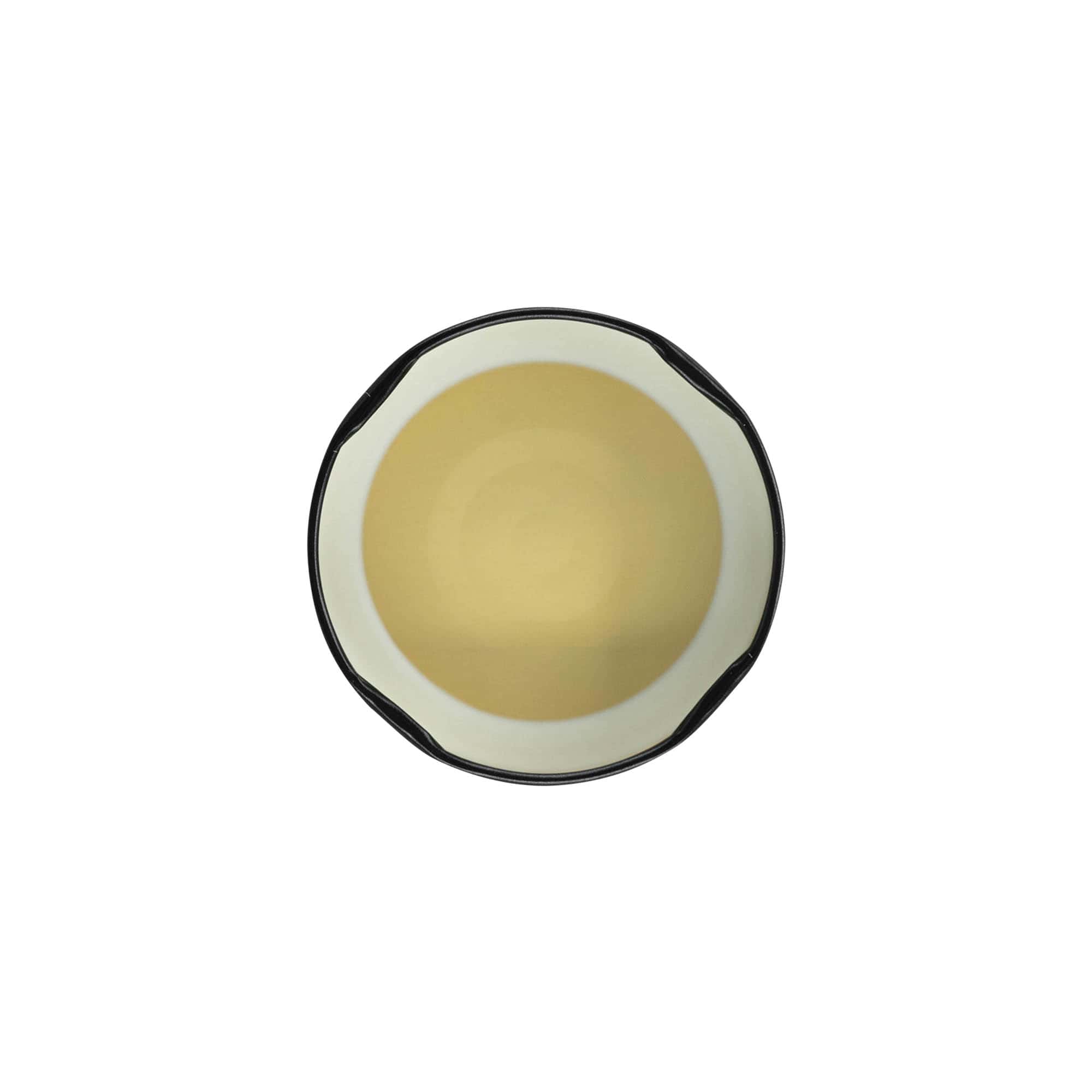 Hlboký skrutkovací uzáver, biely plech, čierny, pre hrdlo: Deep-TO 66 Hlboký skrutkovací uzáver, biely plech, čierny, pre hrdlo: Deep-TO 66