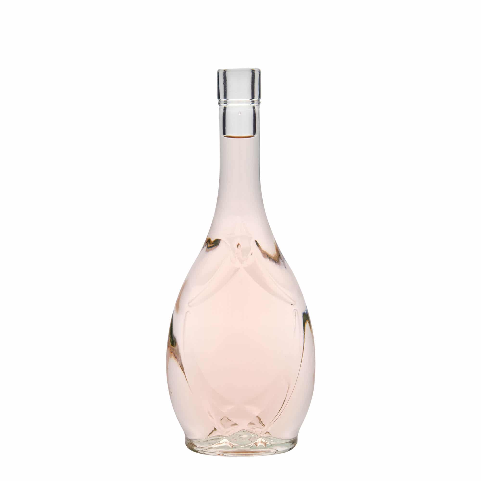 500 ml sklená fľaša „Saragossa“, oválna, hrdlo: korok