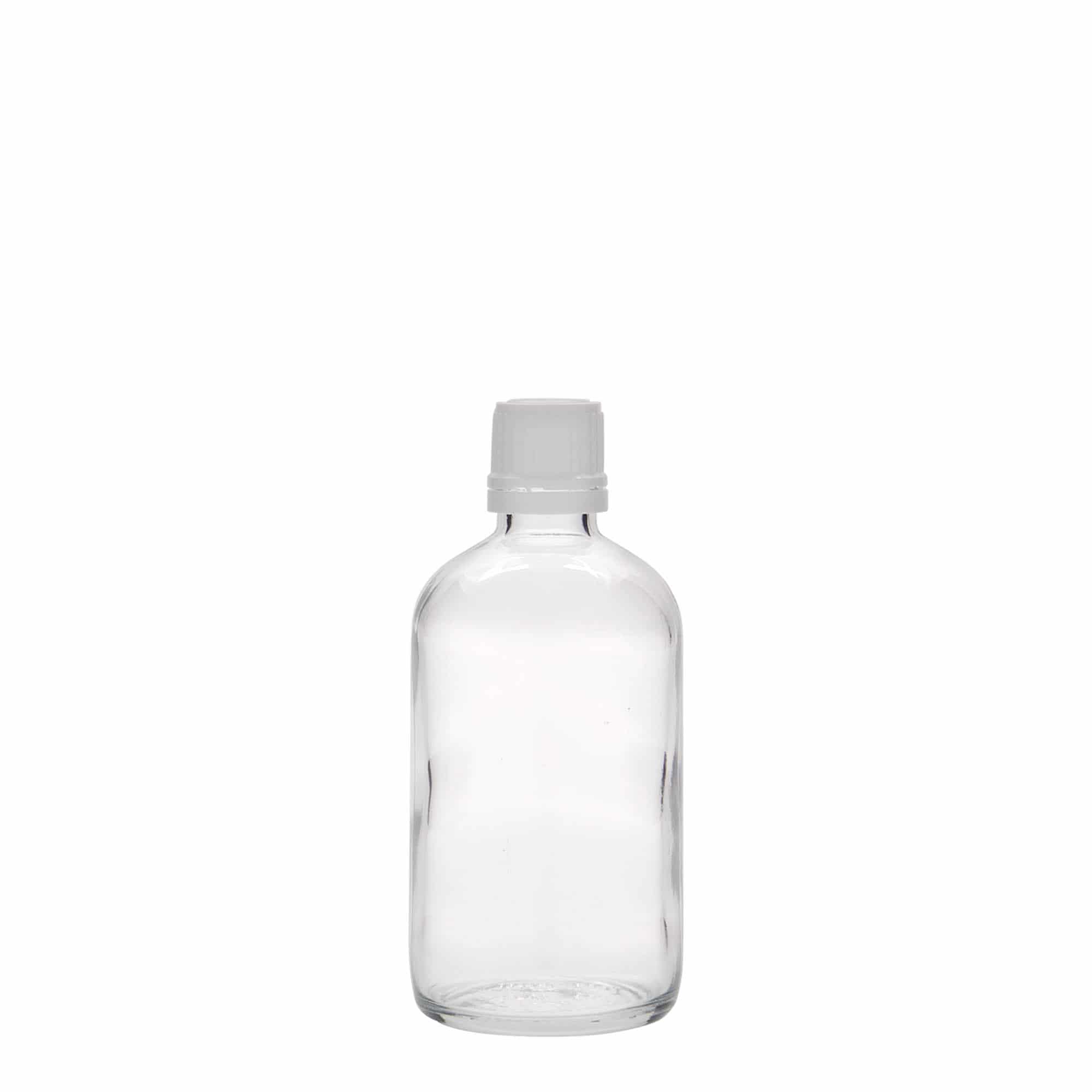 100 ml liekovka, sklená, hrdlo: DIN 18