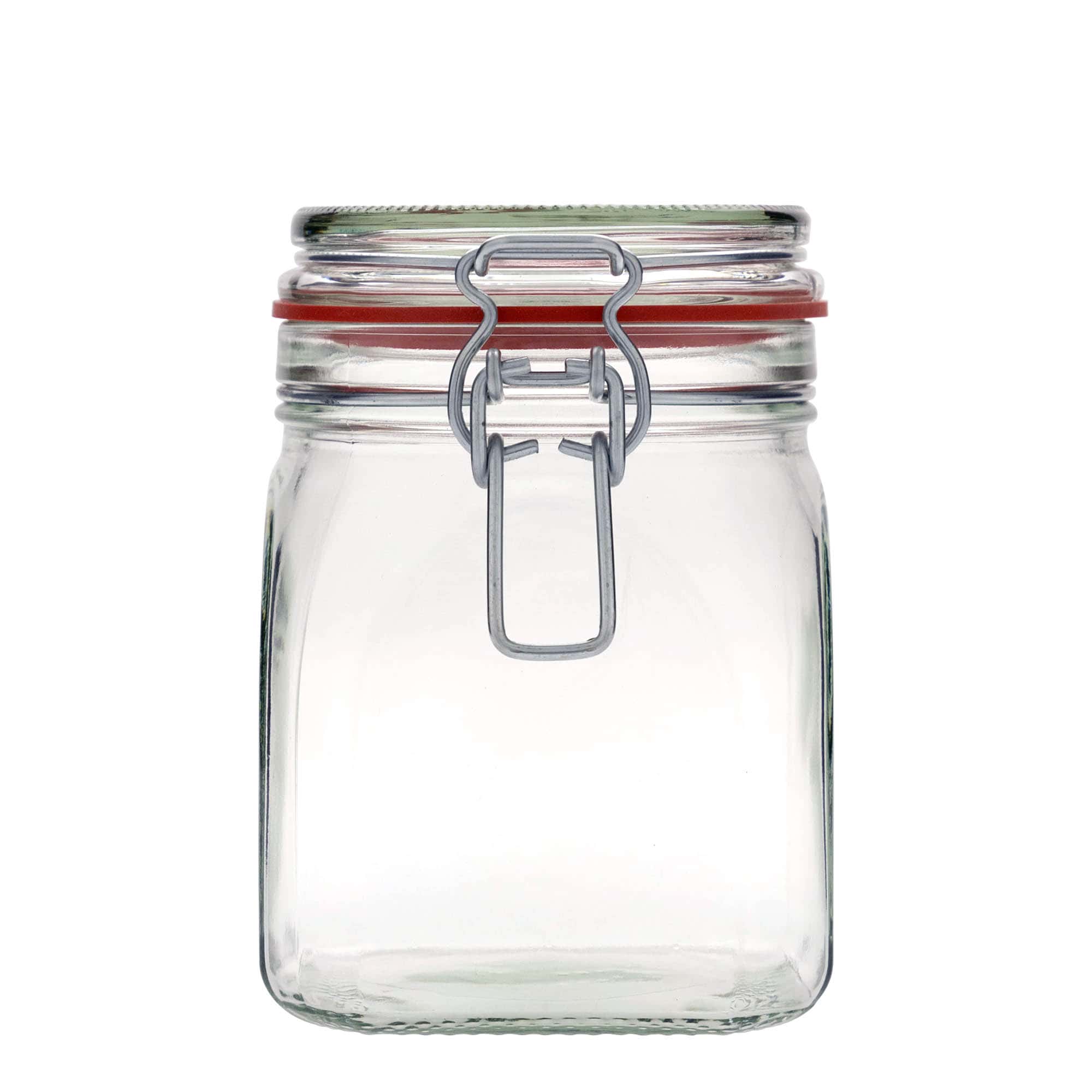 900 ml pohár so strmeňovým uzáverom, štvorcový, hrdlo: strmeňový uzáver 900 ml pohár so strmeňovým uzáverom, štvorcový, hrdlo: strmeňový uzáver