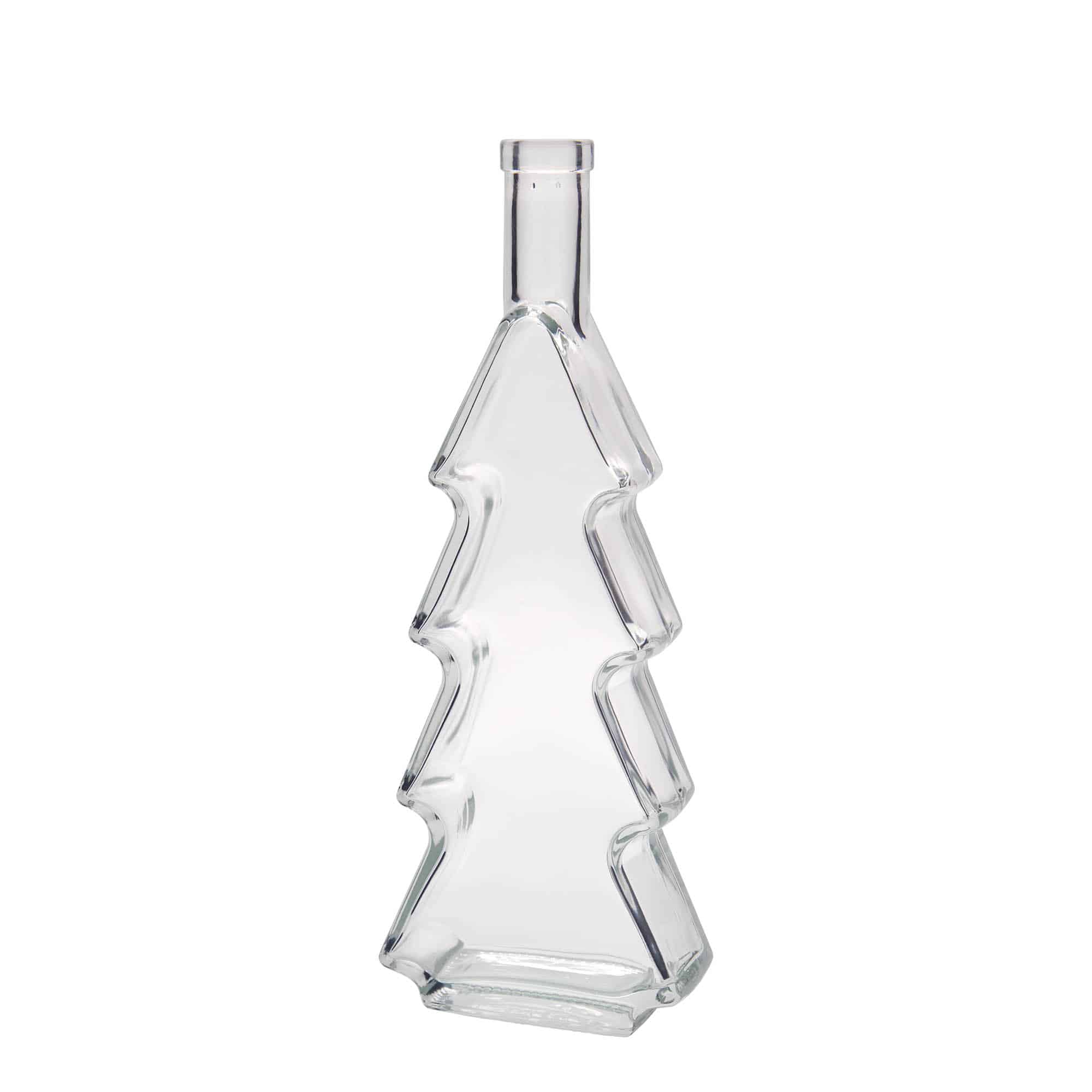 500 ml sklená fľaša „Vianočná jedlička“, hrdlo: korok
