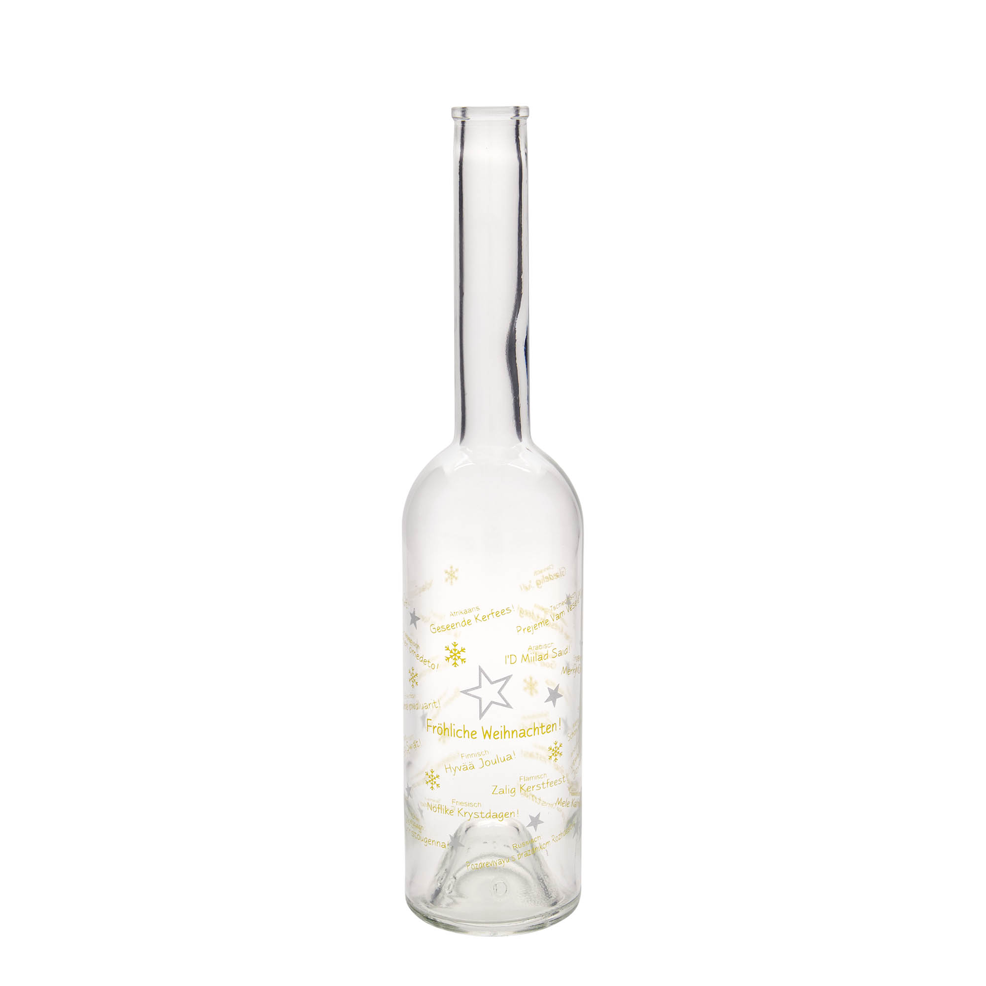 500 ml sklenená fľaša 'Opera', motív: Vianoce vo svete, hrdlo: korkové 500 ml sklenená fľaša 'Opera', motív: Vianoce vo svete, hrdlo: korkové