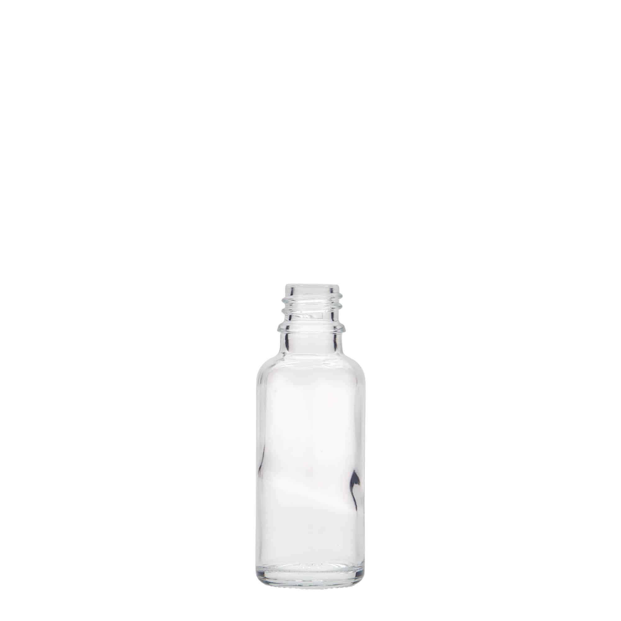 30 ml liekovka, sklená, hrdlo: DIN 18