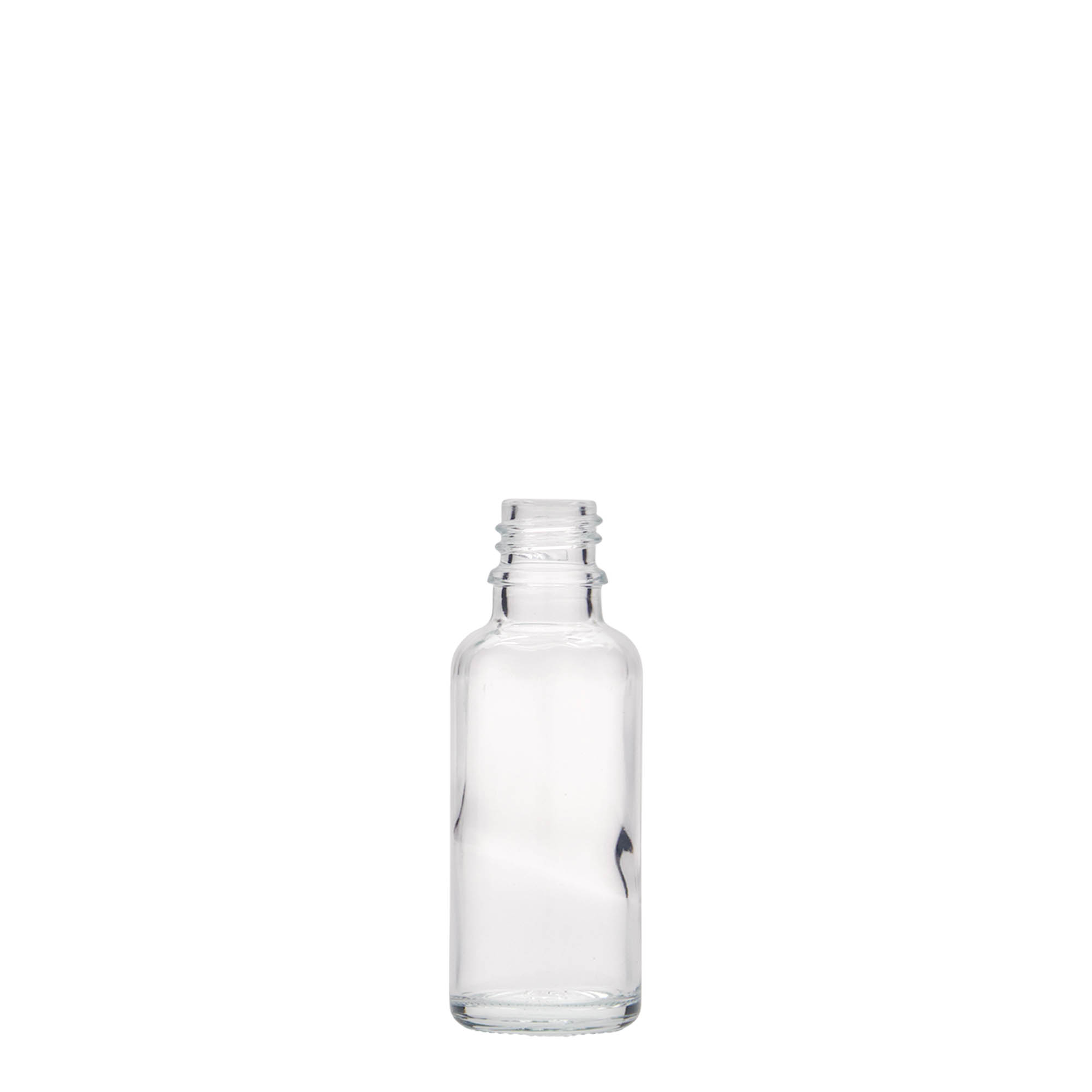 30 ml lekárska fľaša, sklo, hrdlo: DIN 18 30 ml lekárska fľaša, sklo, hrdlo: DIN 18