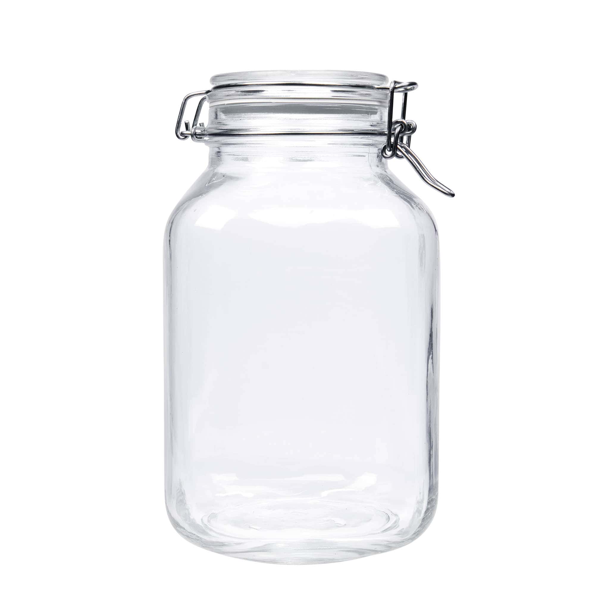 3 000 ml pohár so strmeňovým uzáverom „Fido“, štvorcový, hrdlo: strmeňový uzáver 3 000 ml pohár so strmeňovým uzáverom „Fido“, štvorcový, hrdlo: strmeňový uzáver