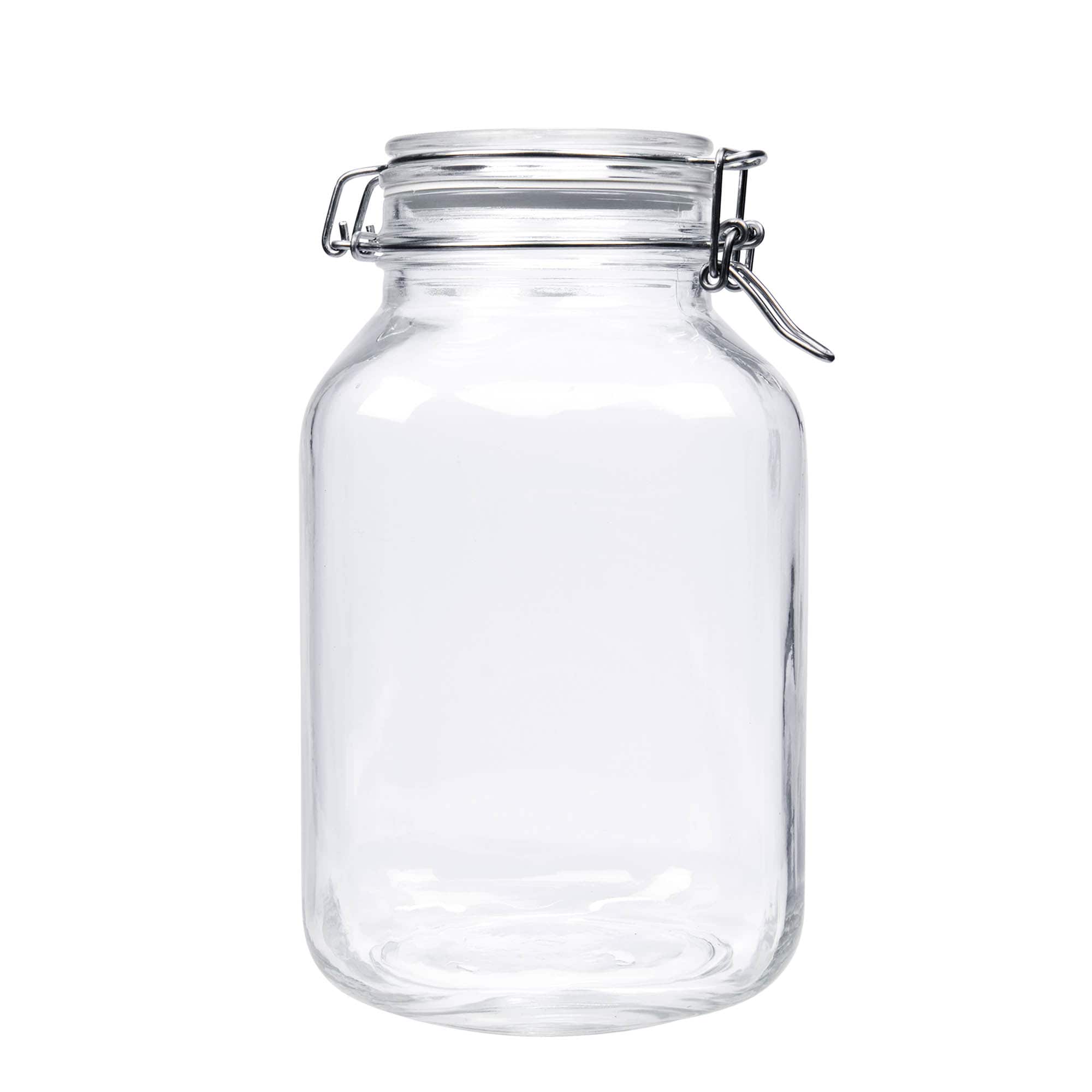 3 000 ml drôtené uzáverové sklo 'Fido', štvorcové, hrdlo: drôtený uzáver