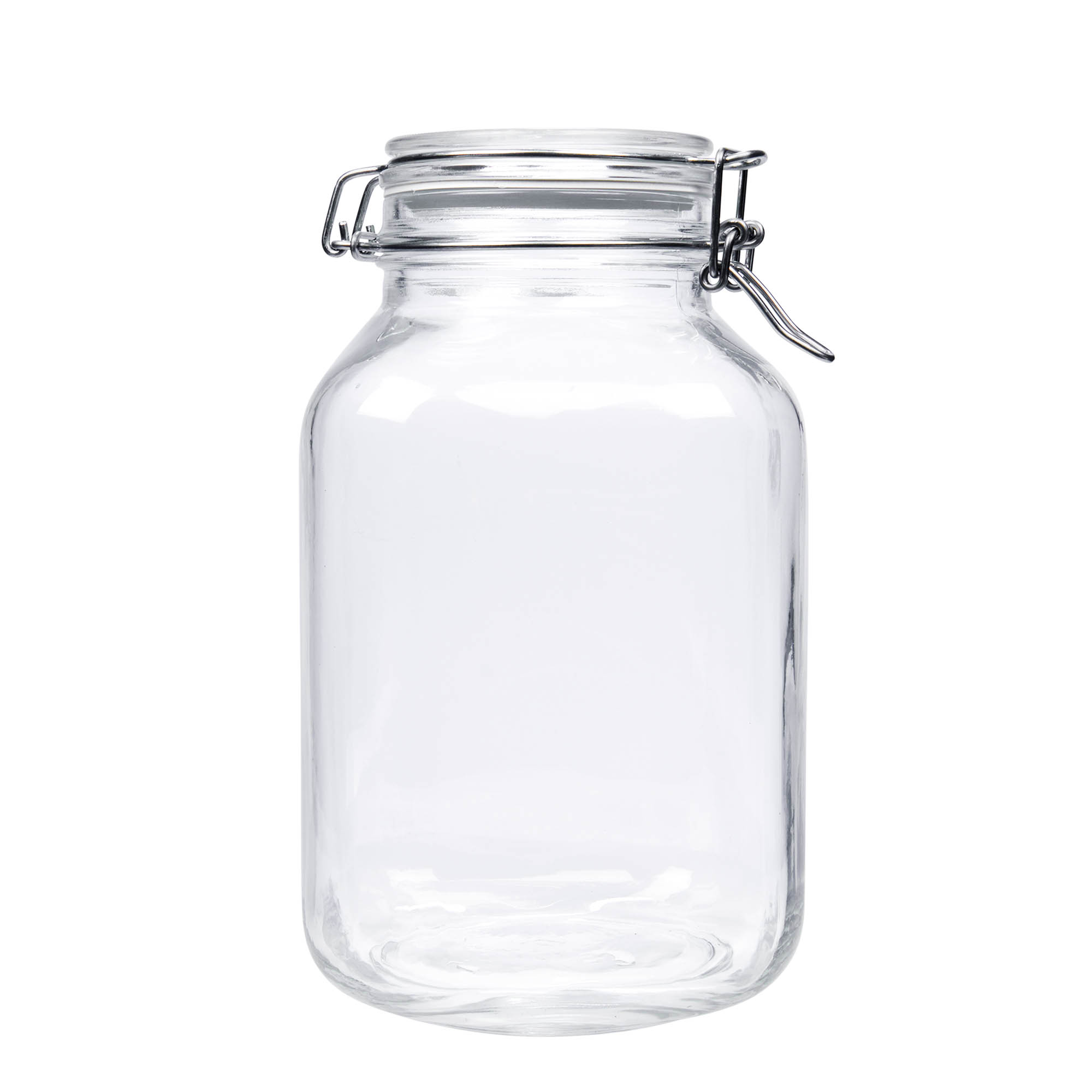 3 000 ml drôtené uzáverové sklo 'Fido', štvorcové, hrdlo: drôtený uzáver