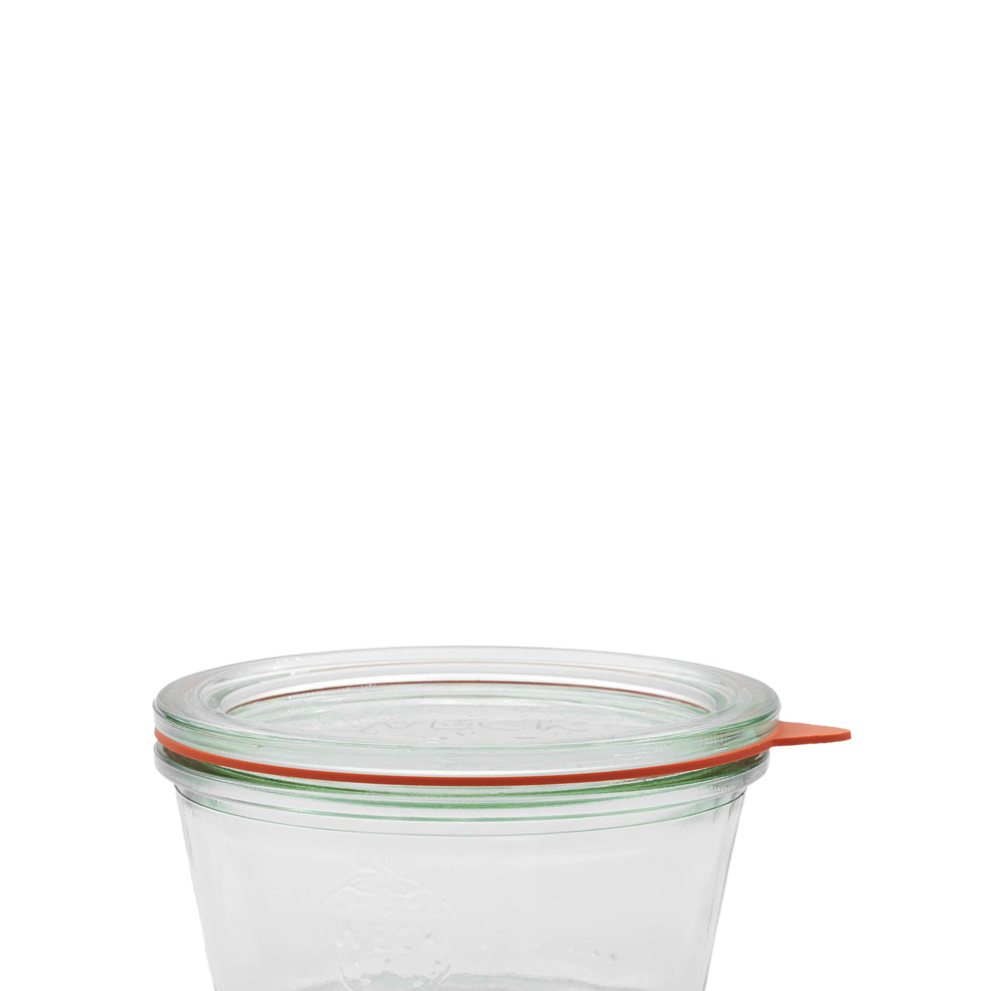 WECK-zatvárací krúžok RR100 #, červený, otvor: okrúhly okraj