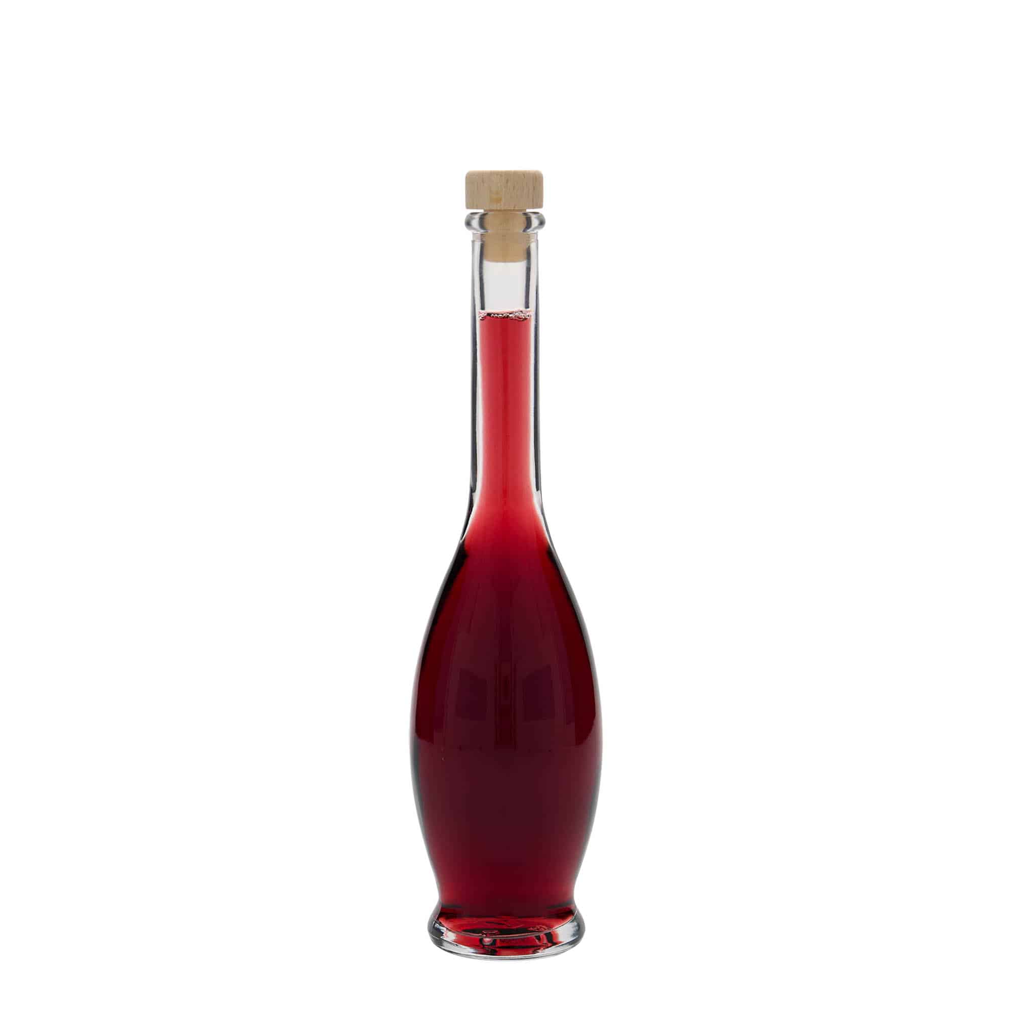 100 ml sklenená fľaša 'Gina', hrdlo: korok