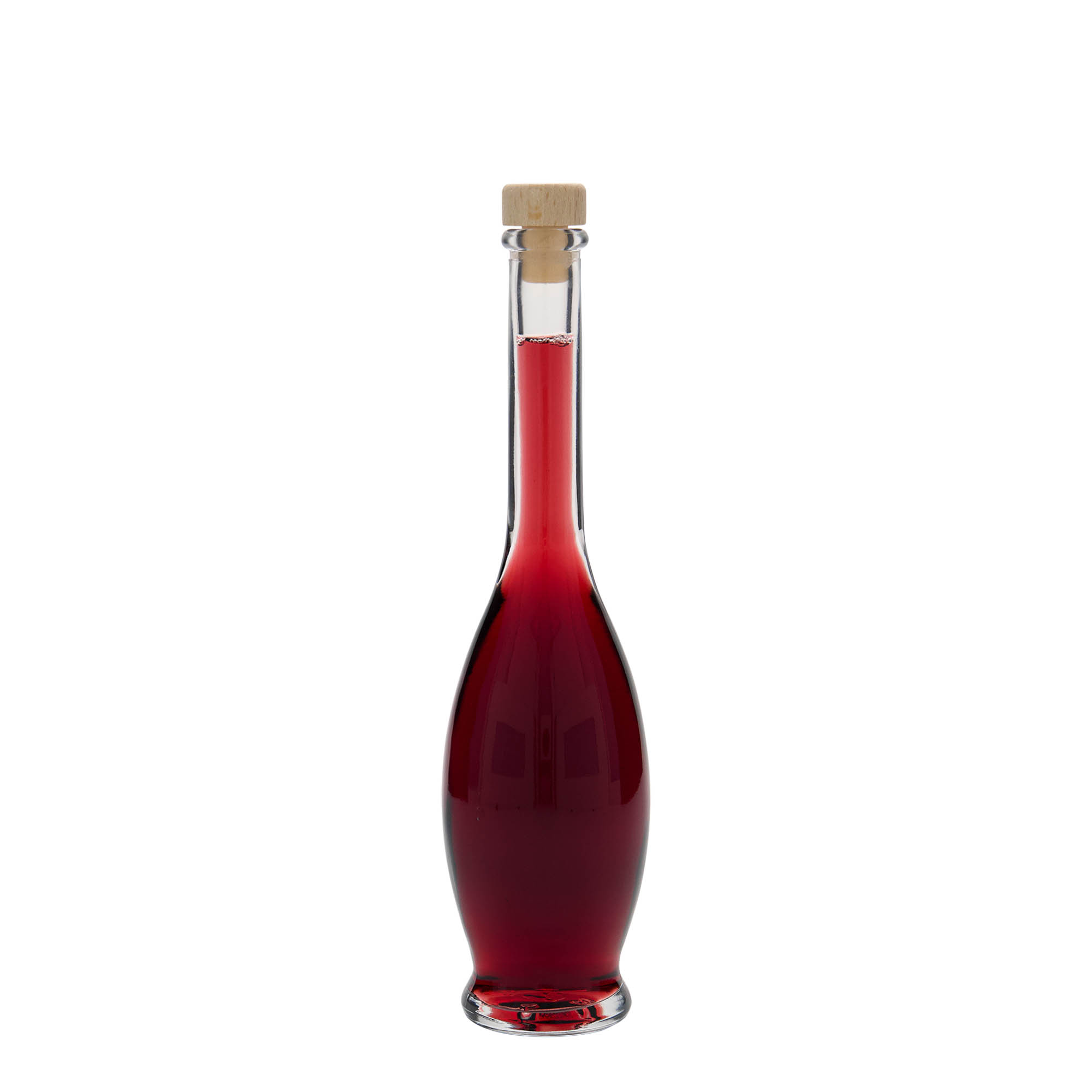 100 ml sklenená fľaša 'Gina', hrdlo: korok 100 ml sklenená fľaša 'Gina', hrdlo: korok