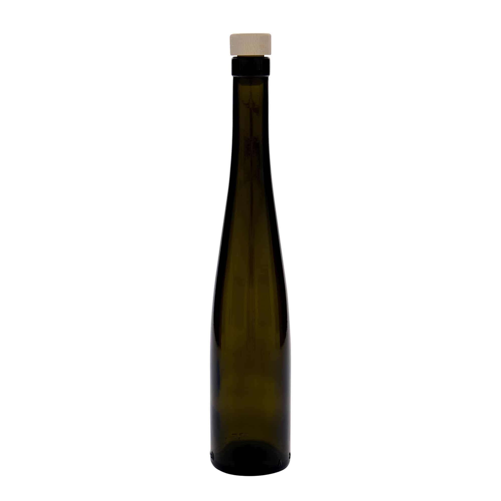 375 ml sklenená fľaša 'Weinschlegel', antikzelená, hrdlo: korok