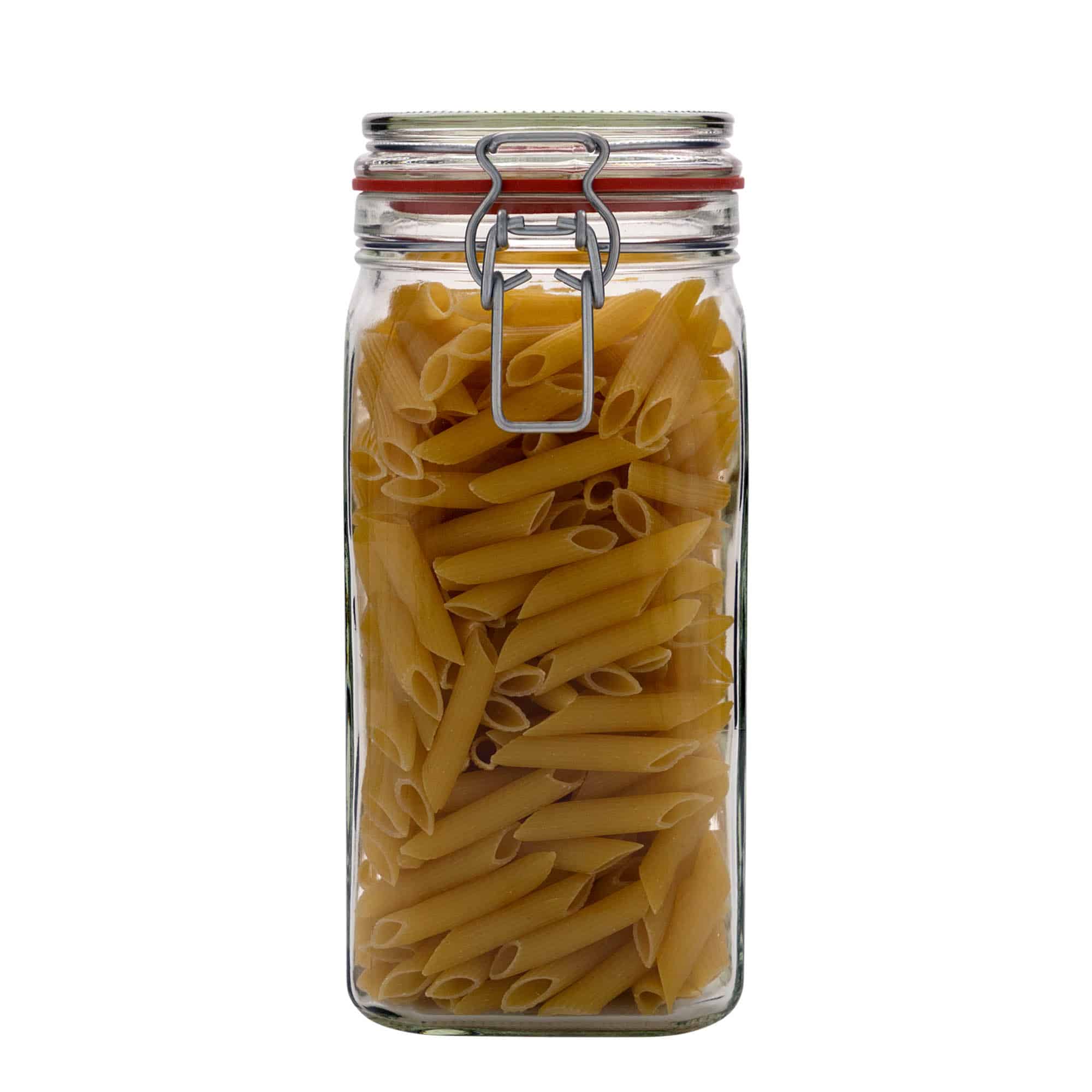 1 540 ml pohár so strmeňovým uzáverom, štvorcový, hrdlo: strmeňový uzáver