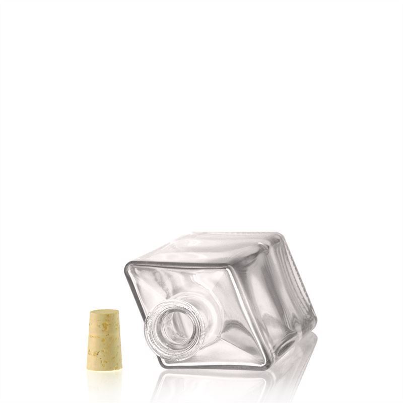 500 ml sklenená fľaša 'Riva', tvar kosoštvorca, hrdlo: korok 500 ml sklenená fľaša 'Riva', tvar kosoštvorca, hrdlo: korok