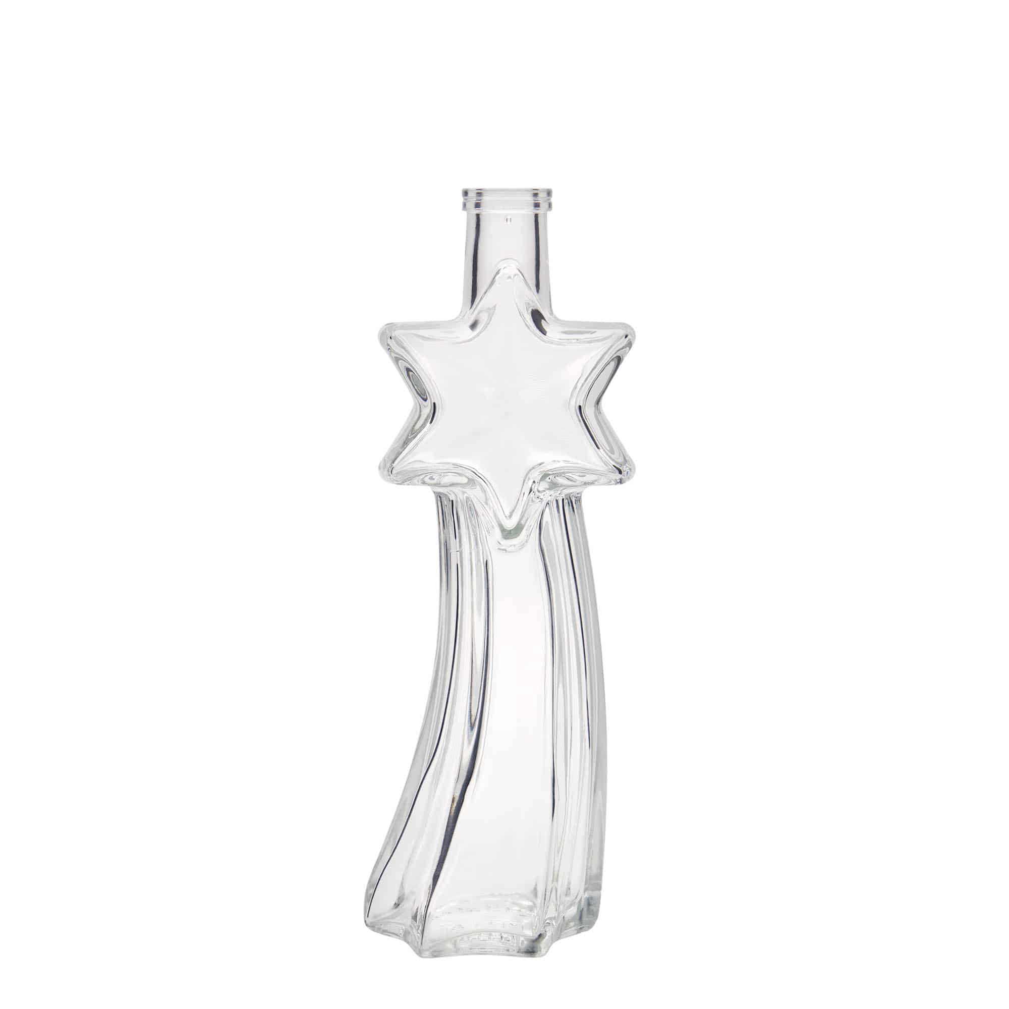 200 ml sklená fľaša „Padajúca hviezda“, hrdlo: korok 200 ml sklená fľaša „Padajúca hviezda“, hrdlo: korok