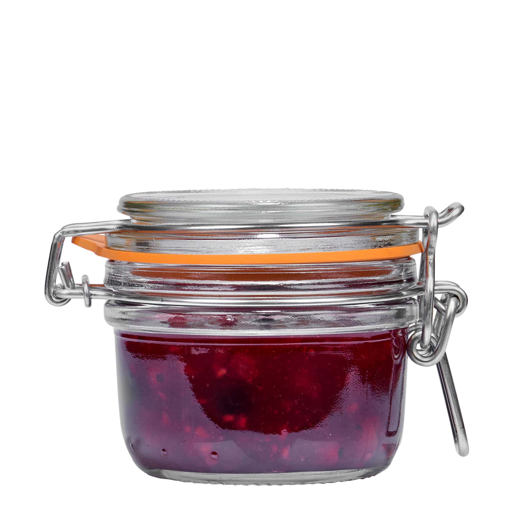 125 ml sklenená nádoba s drôteným uzáverom 'Le Parfait Super Terrine', hrdlo: drôtený uzáver