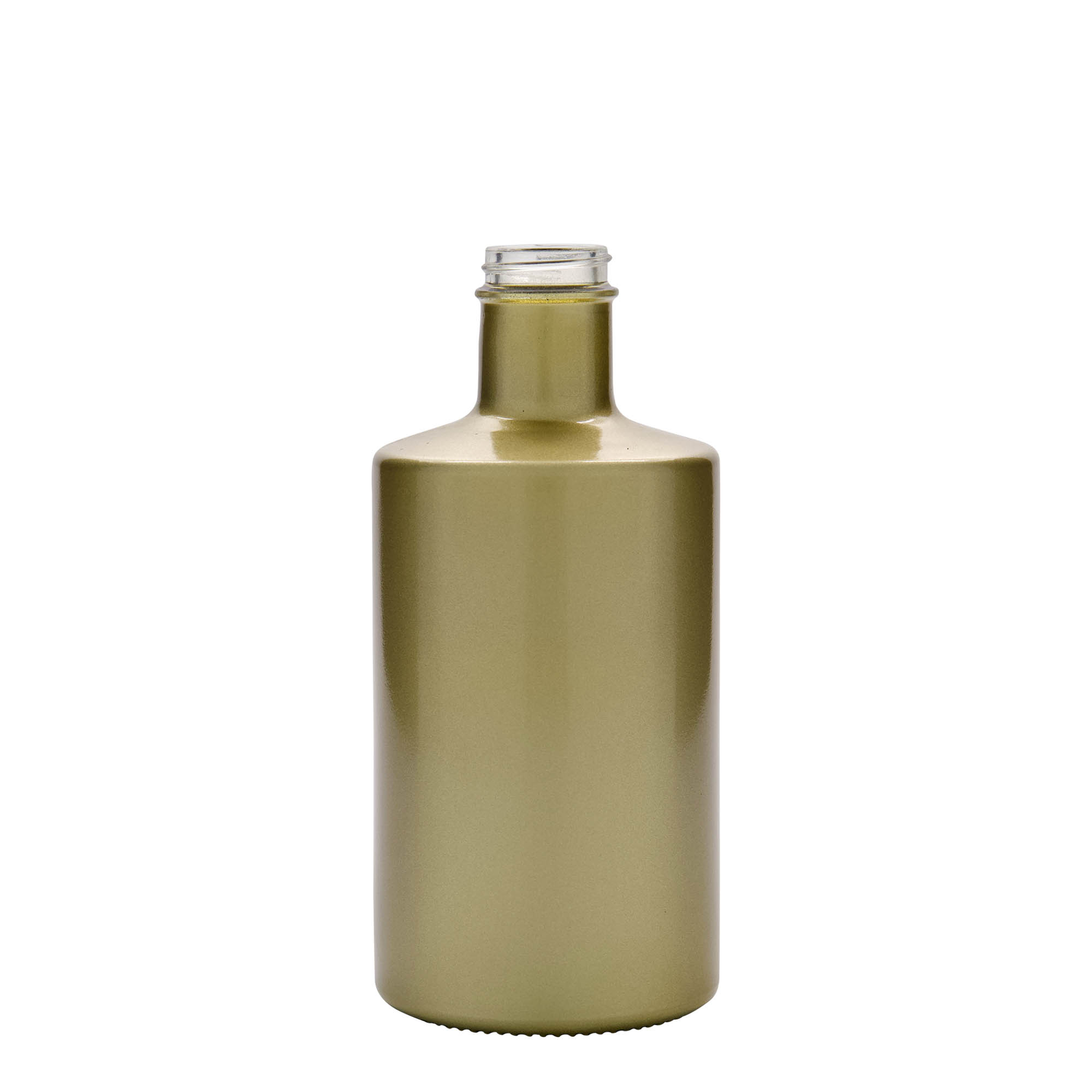 500 ml sklenená fľaša 'Caroline', zlatá, hrdlo: GPI 33 500 ml sklenená fľaša 'Caroline', zlatá, hrdlo: GPI 33