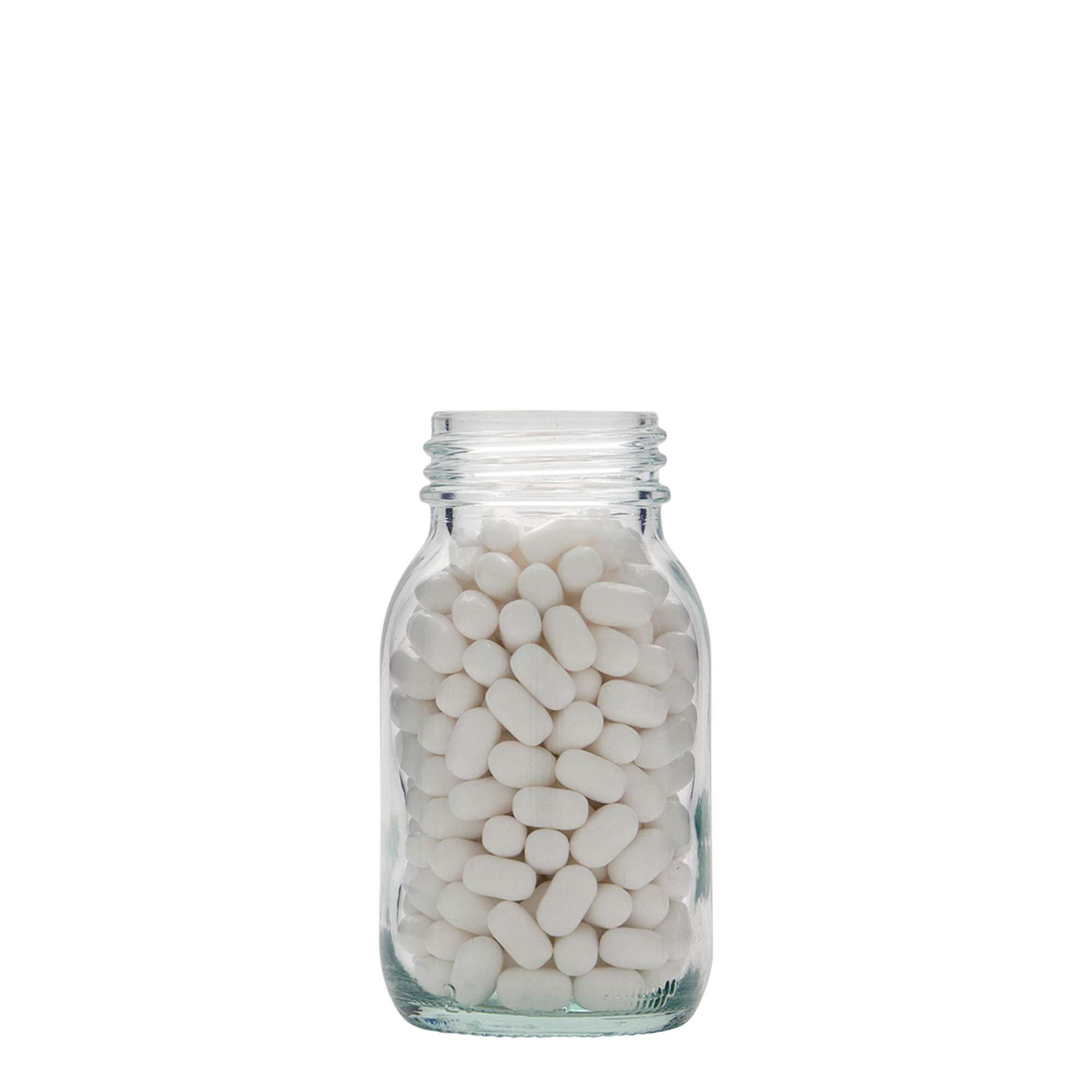 125 ml širokouhlové sklo, hrdlo: DIN 40 125 ml širokouhlové sklo, hrdlo: DIN 40