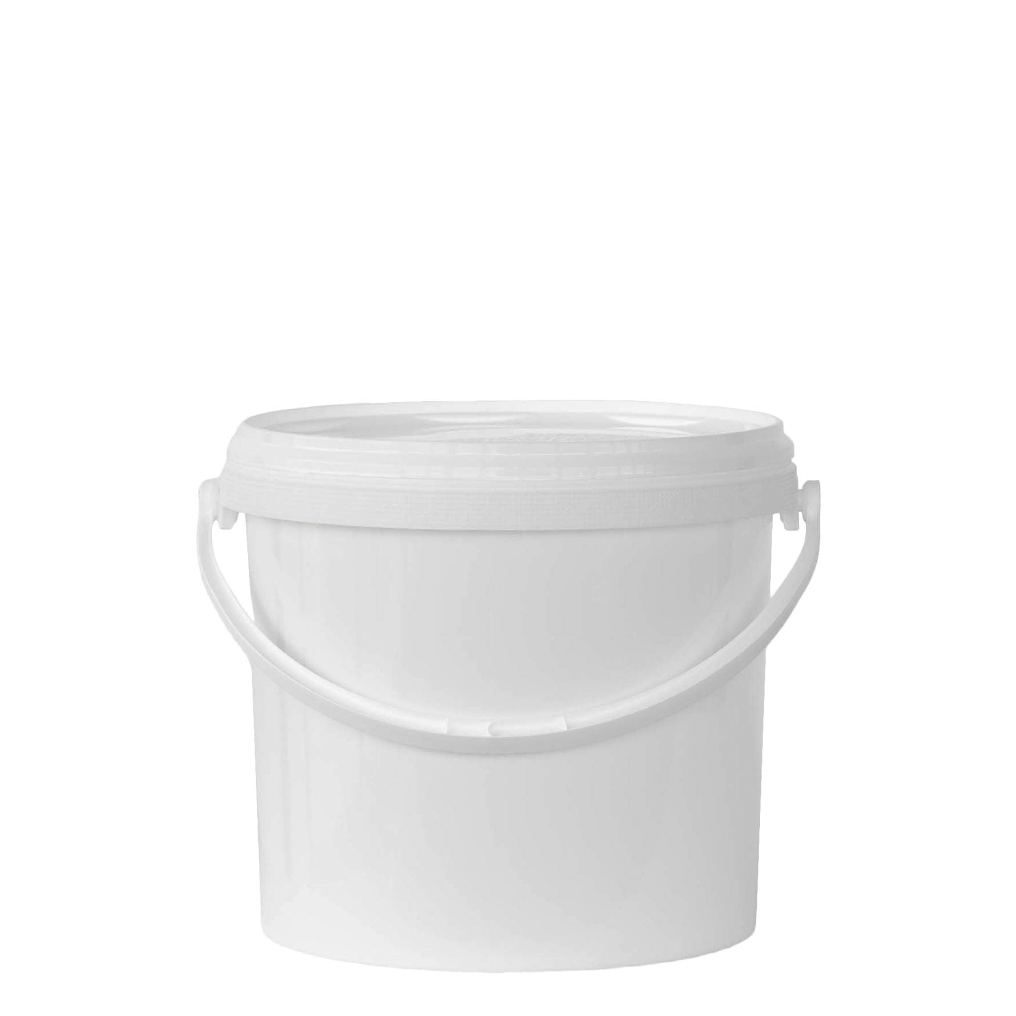 5 l vedierko, PP plast, biela farba